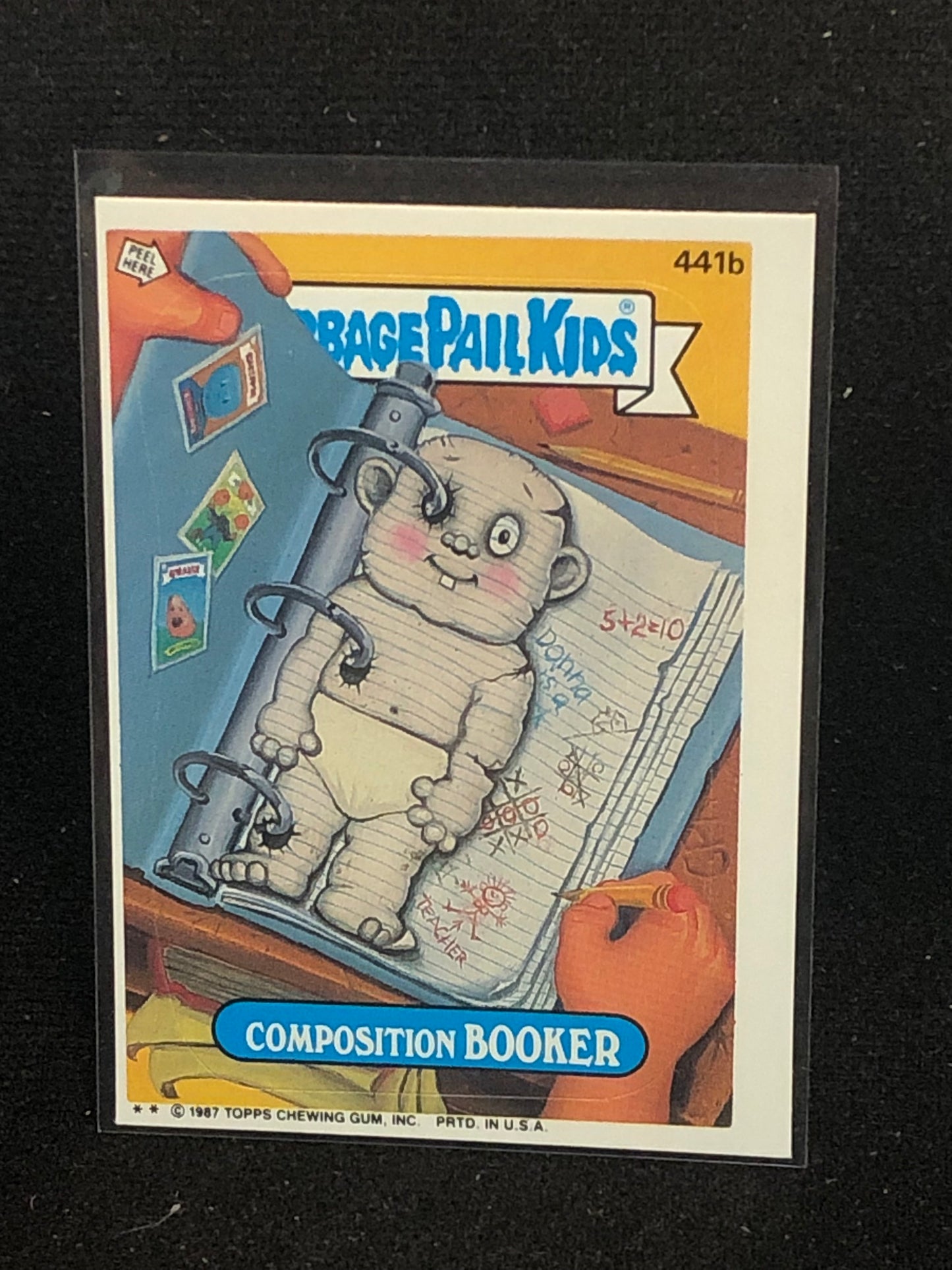 Garbage Pail Kids Original Series 11 (os11) 441b Composition Booker