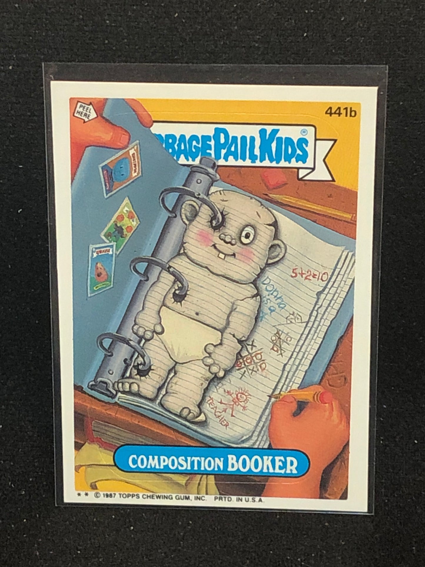 Garbage Pail Kids Original Series 11 (os11) 441b Composition Booker