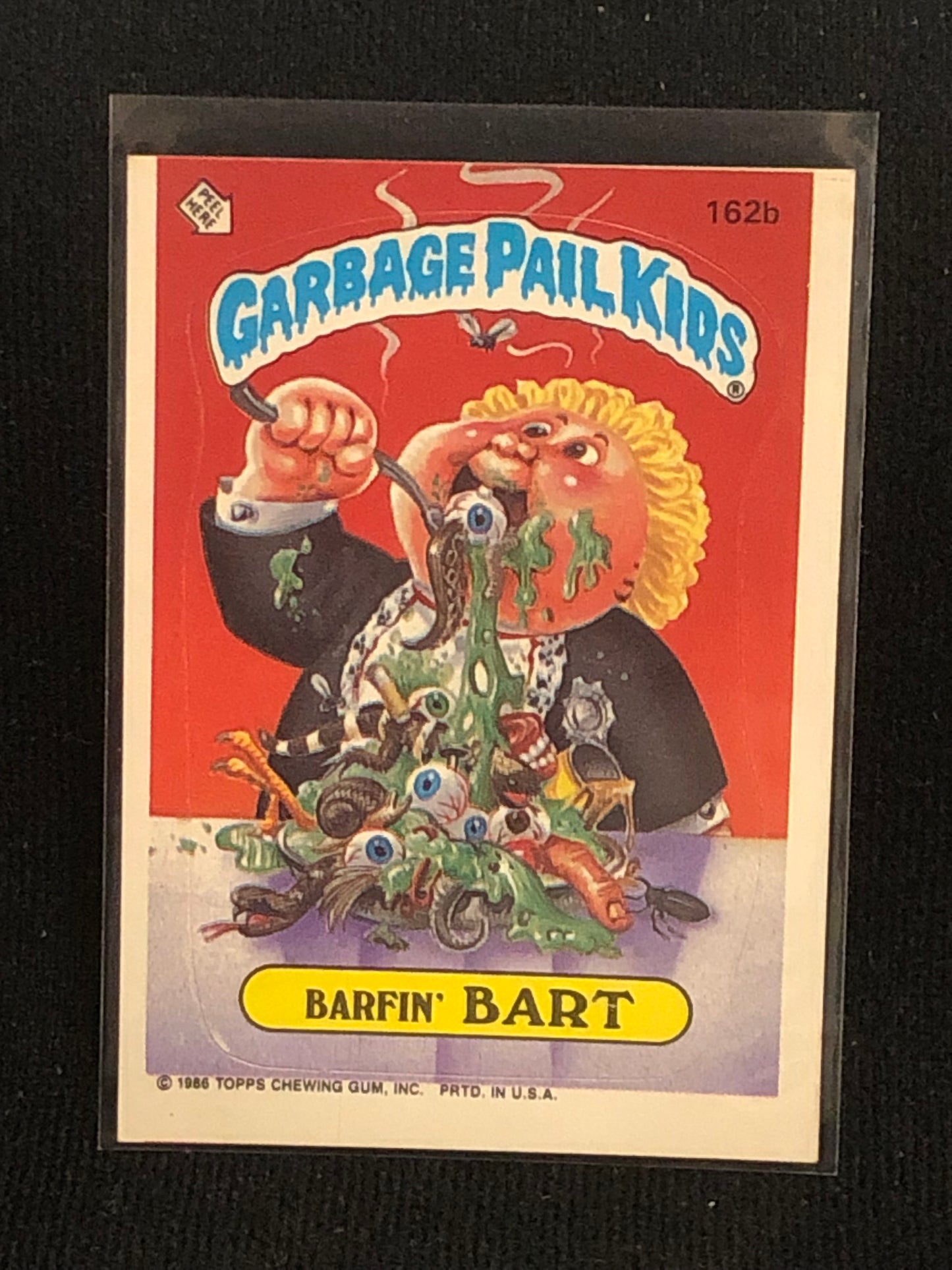 Garbage Pail Kids Original Series 4 (os4) 162b Barfin Bart