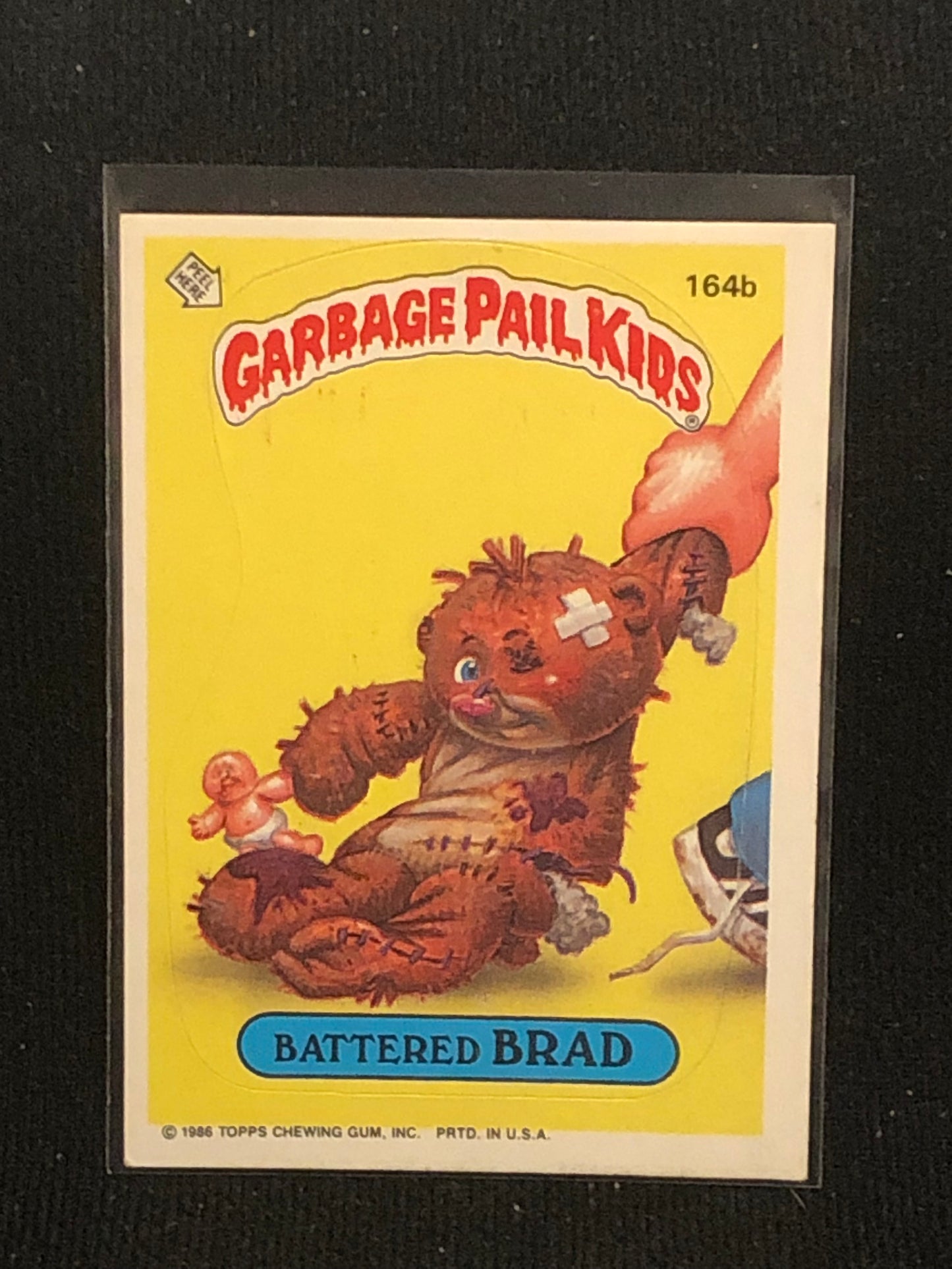 Garbage Pail Kids Original Series 4 (os4) 164b Battered Brad