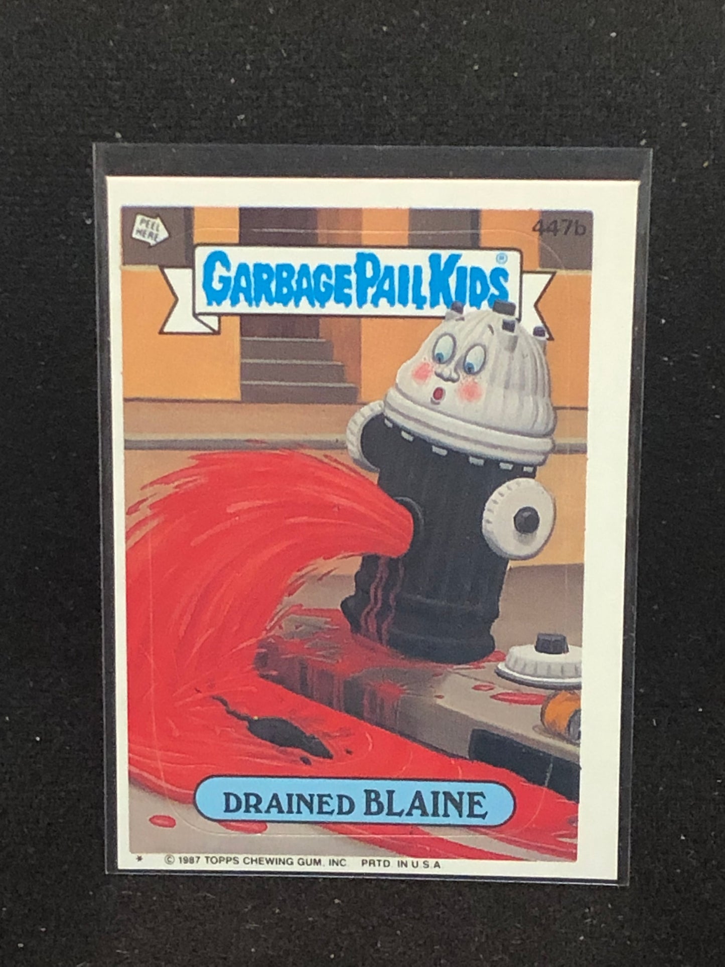 Garbage Pail Kids Original Series 11 (os11) 447b Drained Blaine
