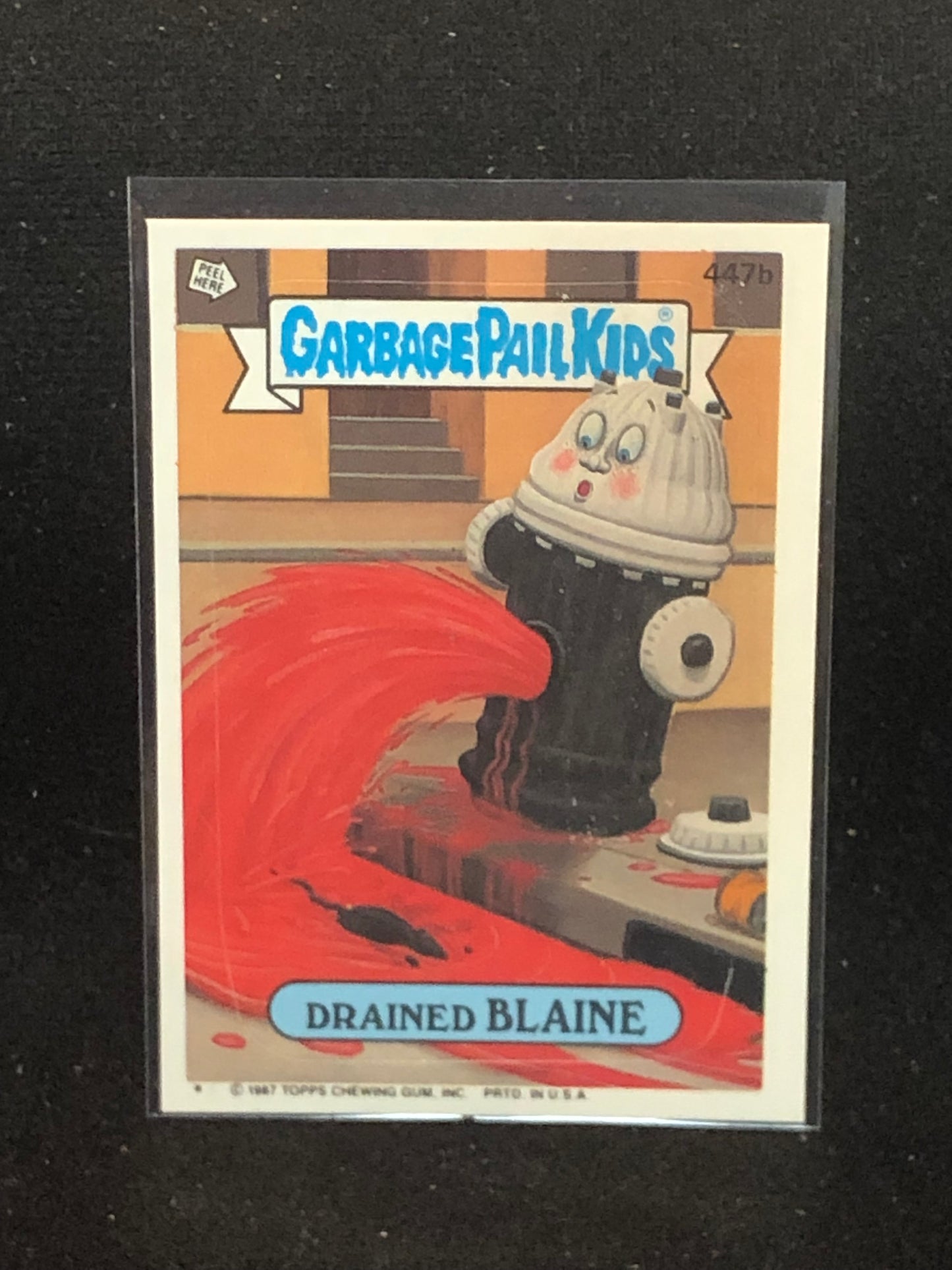 Garbage Pail Kids Original Series 11 (os11) 447b Drained Blaine