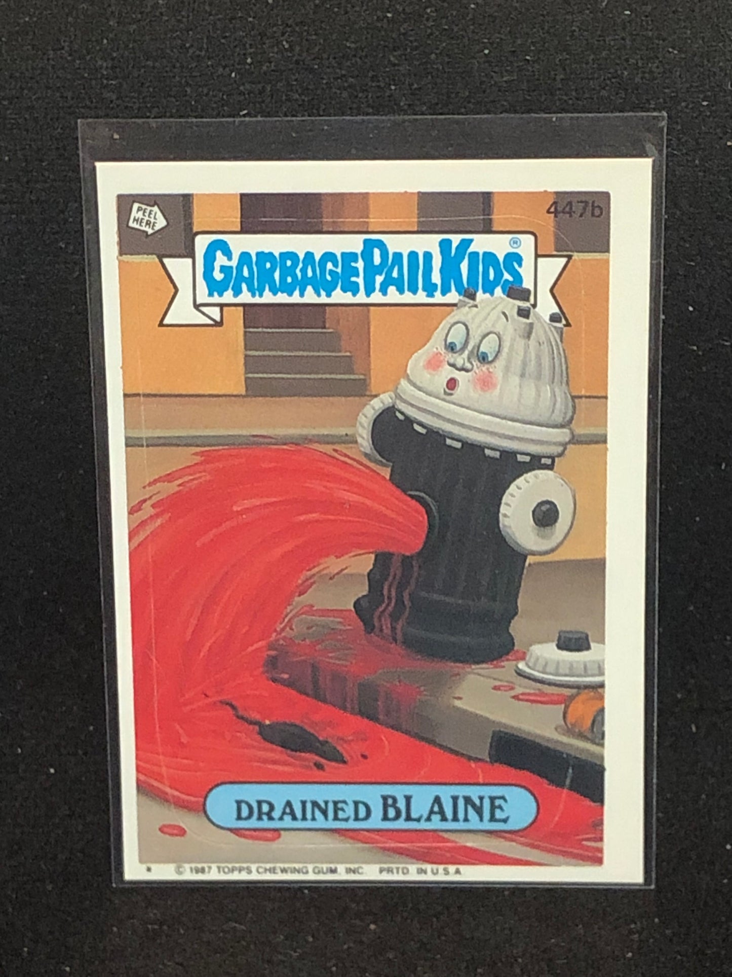 Garbage Pail Kids Original Series 11 (os11) 447b Drained Blaine