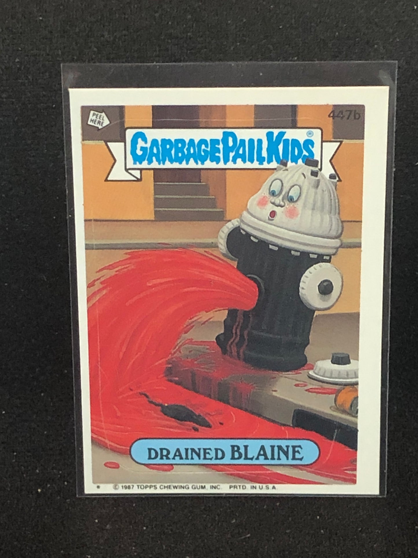 Garbage Pail Kids Original Series 11 (os11) 447b Drained Blaine