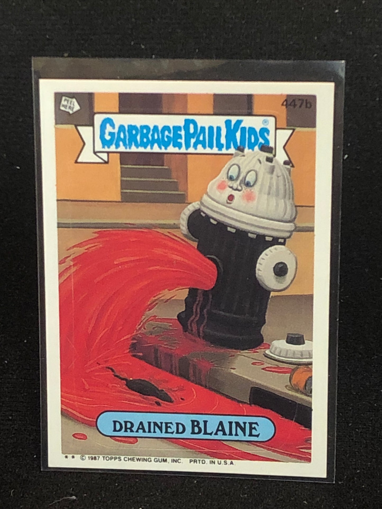Garbage Pail Kids Original Series 11 (os11) 447b Drained Blaine