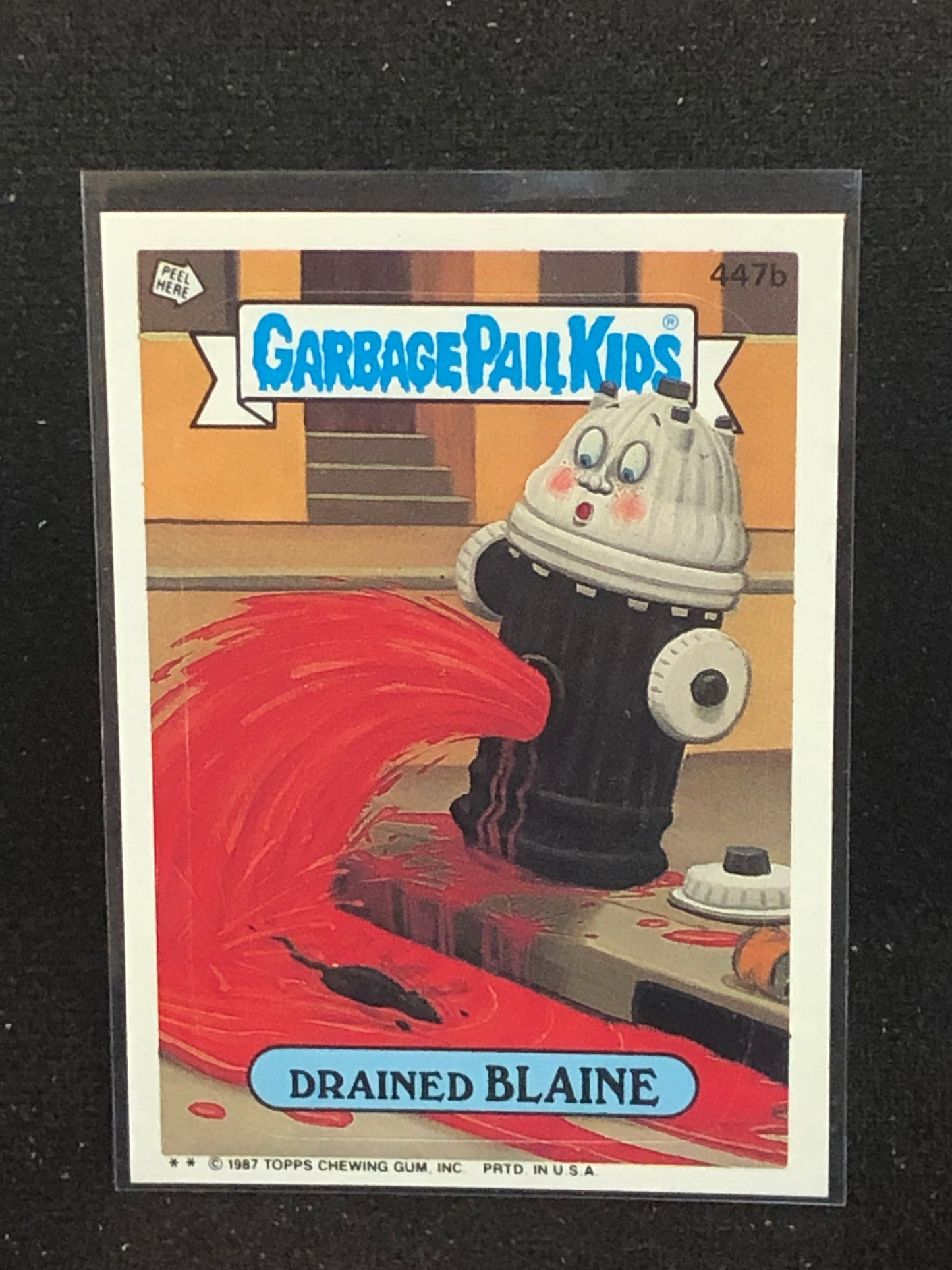 Garbage Pail Kids Original Series 11 (os11) 447b Drained Blaine