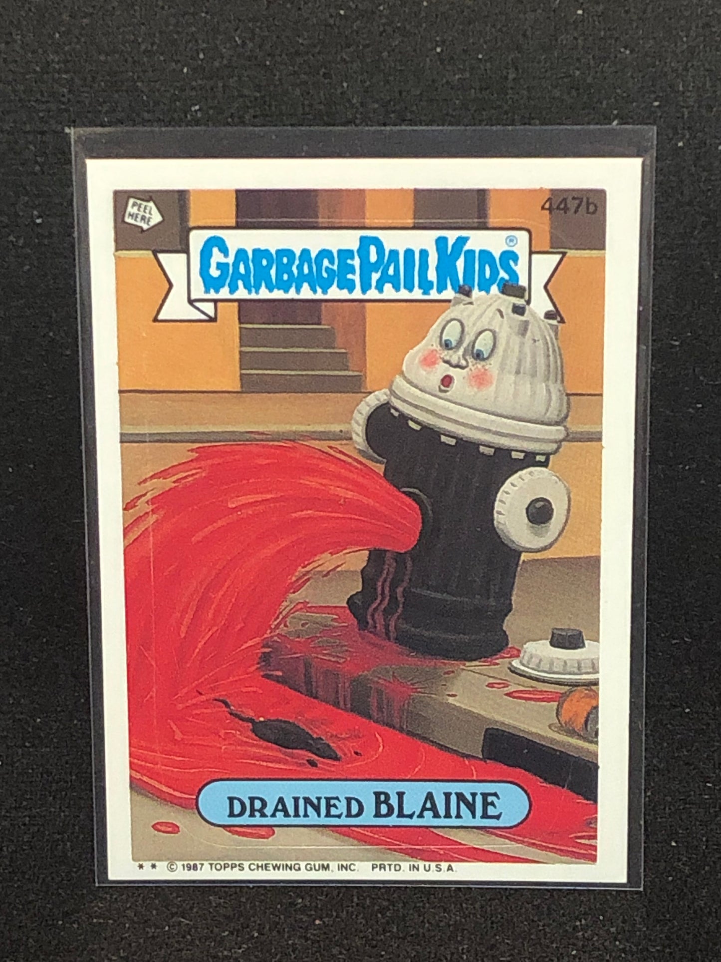 Garbage Pail Kids Original Series 11 (os11) 447b Drained Blaine
