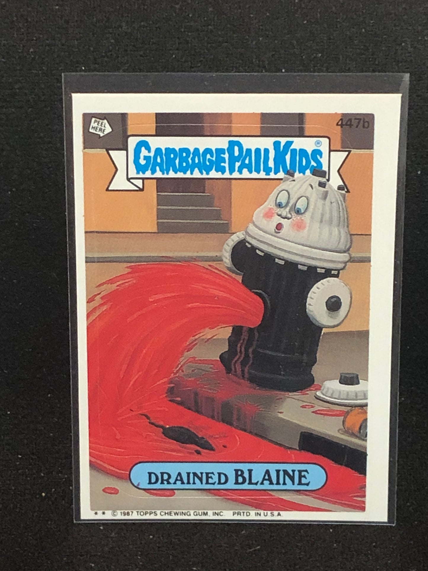 Garbage Pail Kids Original Series 11 (os11) 447b Drained Blaine