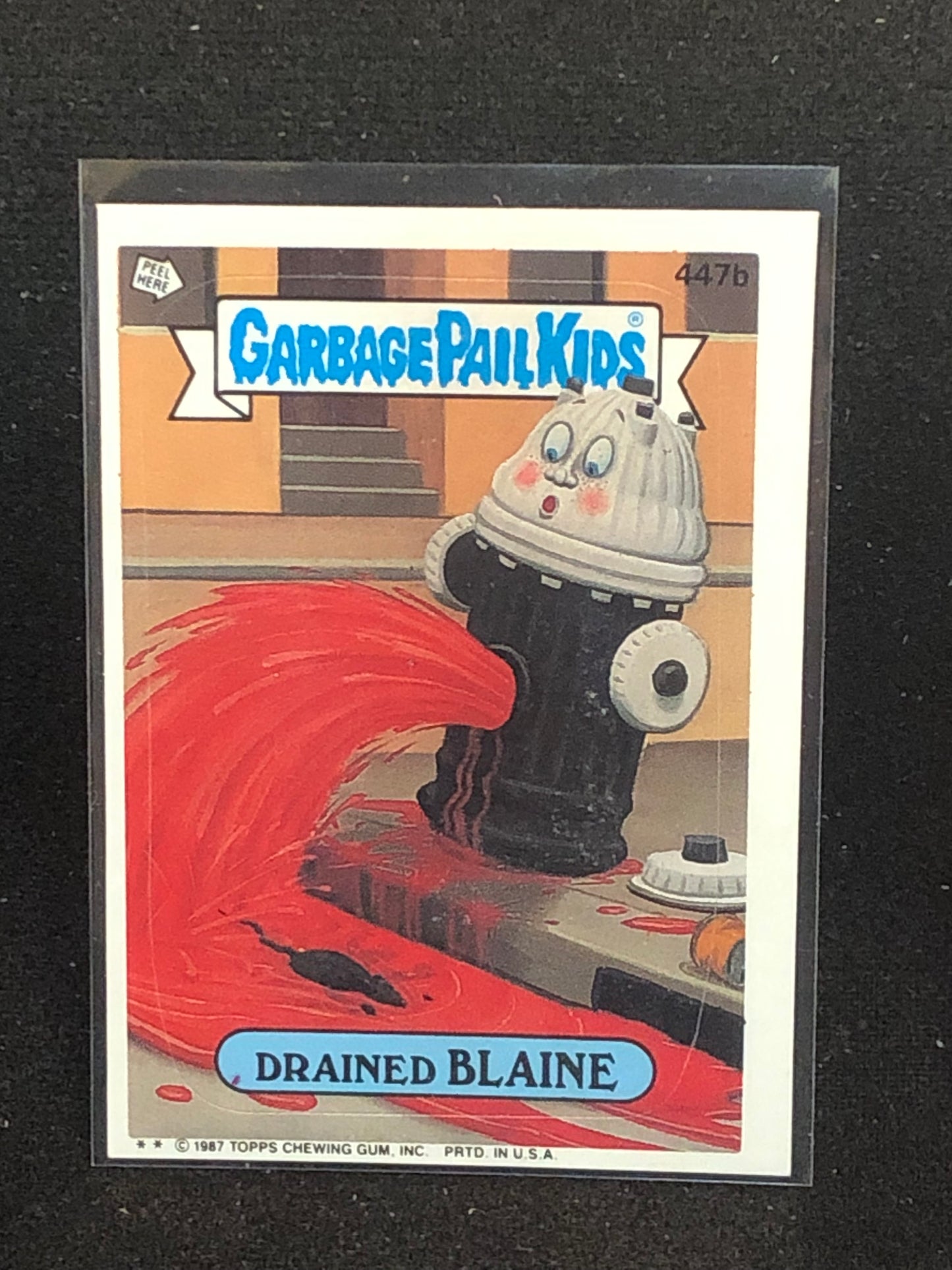Garbage Pail Kids Original Series 11 (os11) 447b Drained Blaine