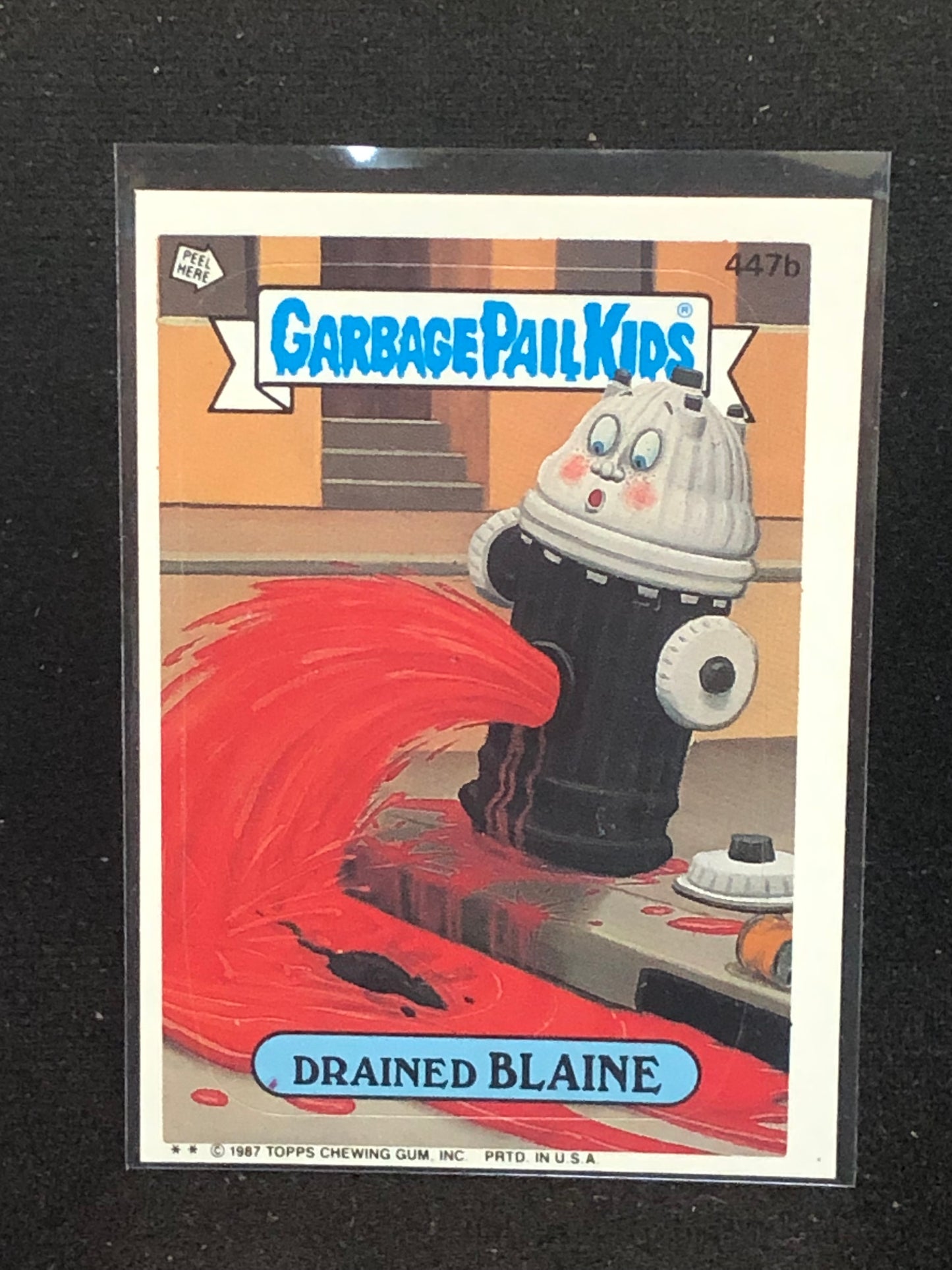 Garbage Pail Kids Original Series 11 (os11) 447b Drained Blaine