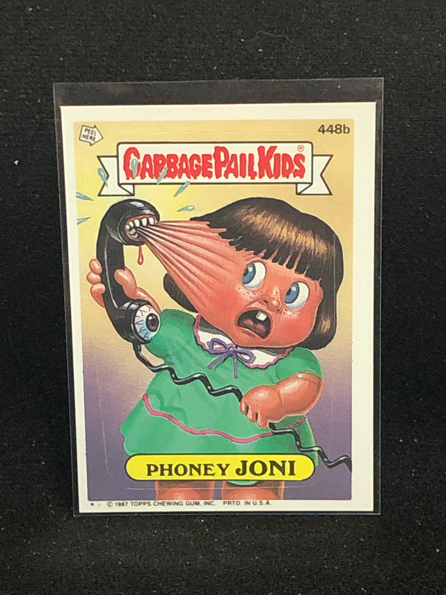 Garbage Pail Kids Original Series 11 (os11) 448b Phoney Joni