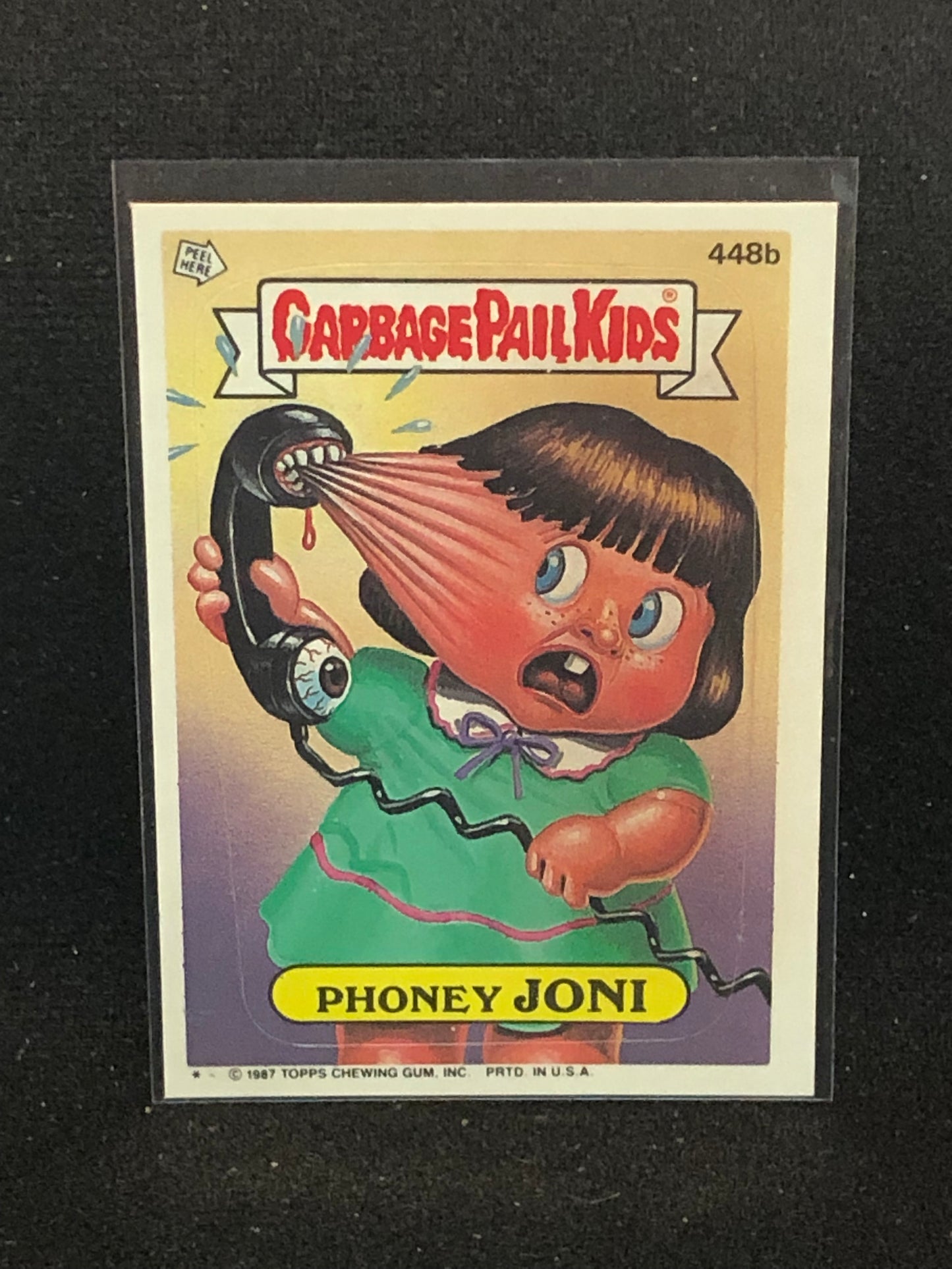 Garbage Pail Kids Original Series 11 (os11) 448b Phoney Joni