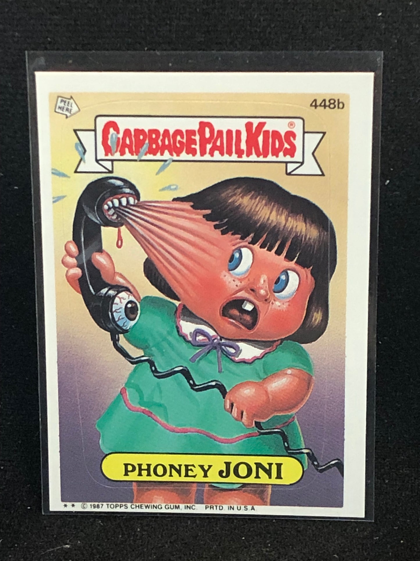 Garbage Pail Kids Original Series 11 (os11) 448b Phoney Joni