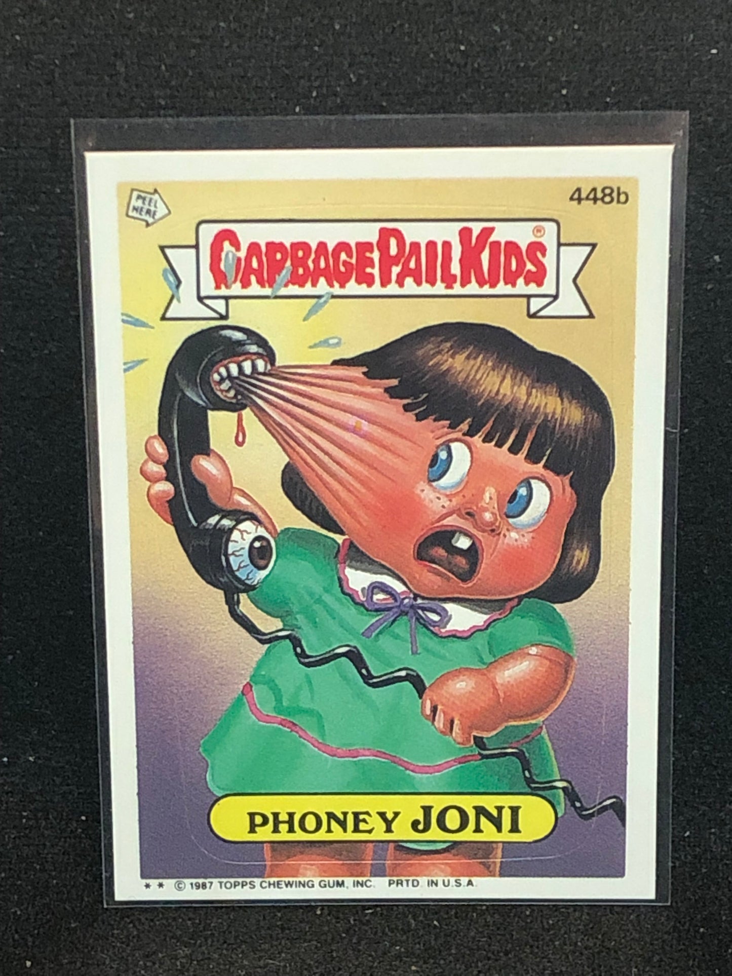 Garbage Pail Kids Original Series 11 (os11) 448b Phoney Joni