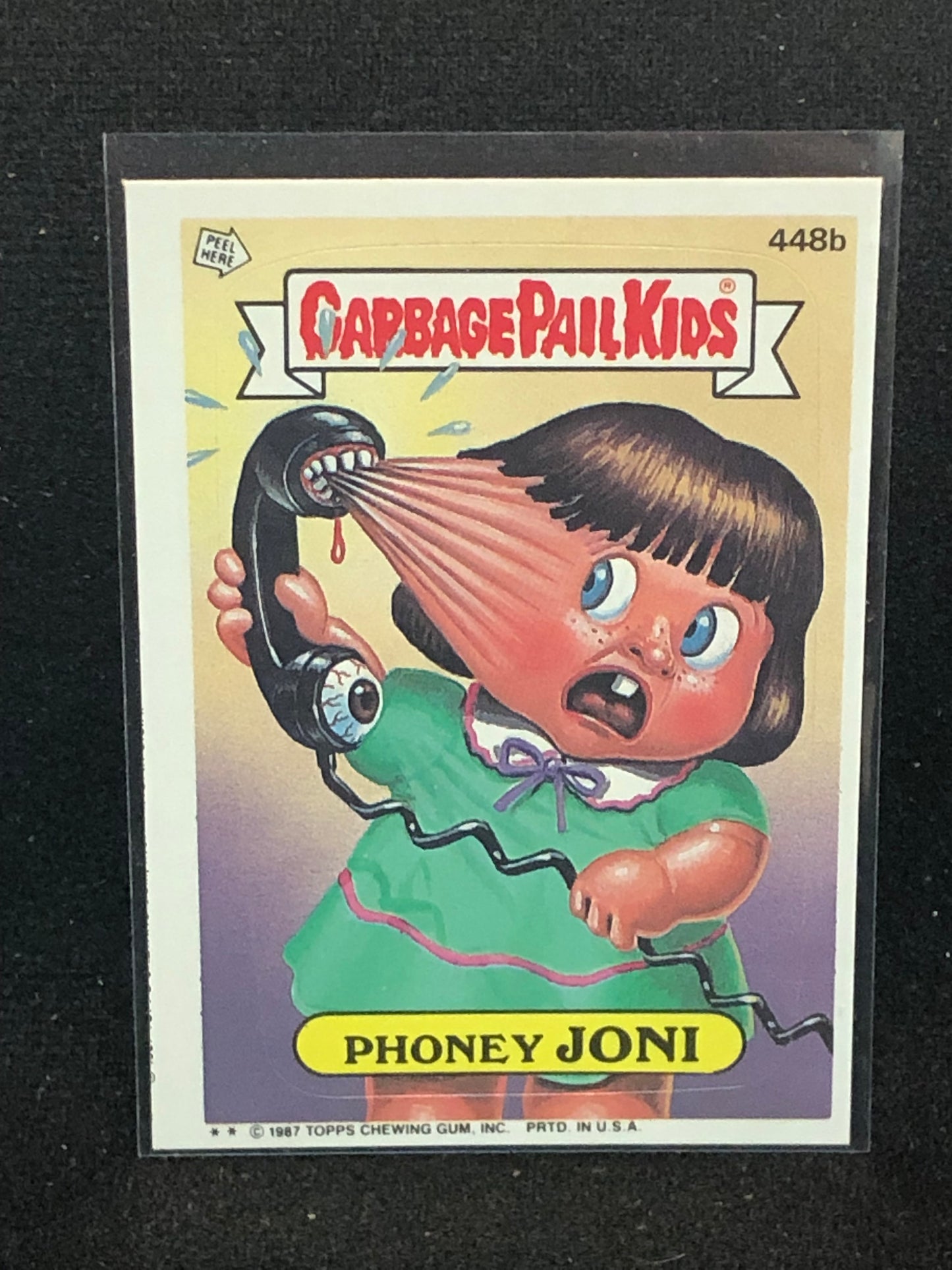 Garbage Pail Kids Original Series 11 (os11) 448b Phoney Joni