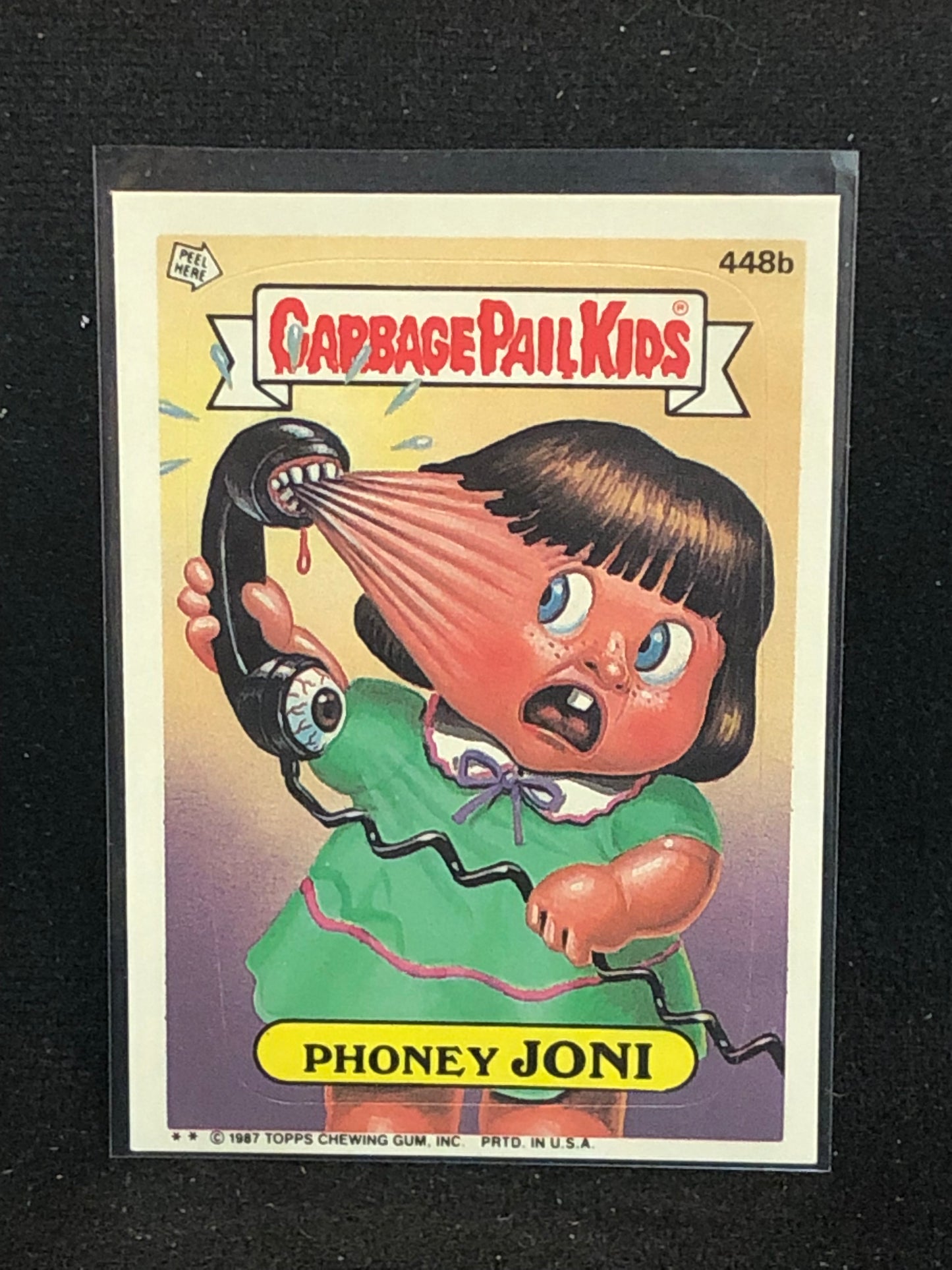 Garbage Pail Kids Original Series 11 (os11) 448b Phoney Joni