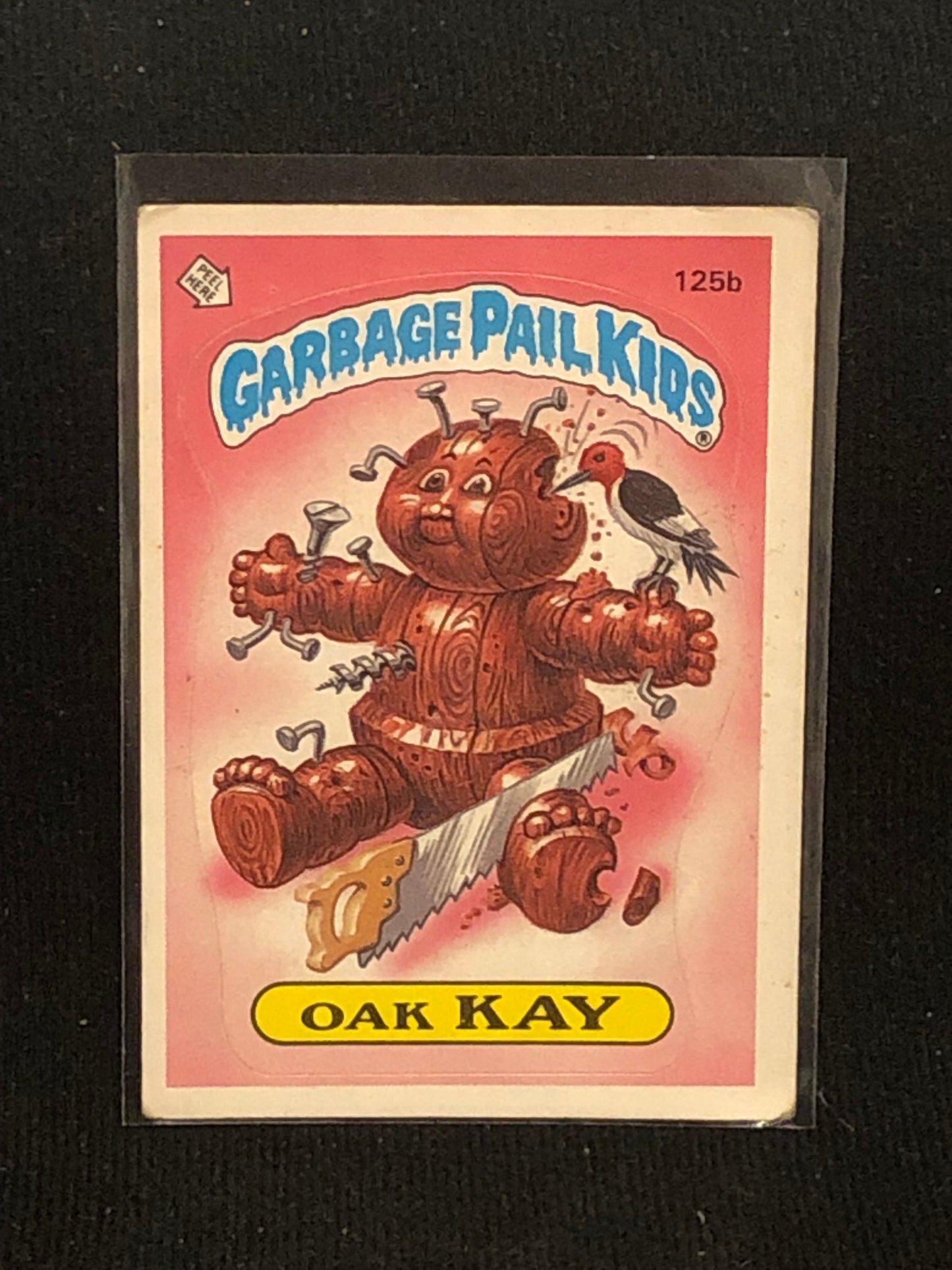 Garbage Pail Kids Original Series 4 (os4) 125b Oak Kay