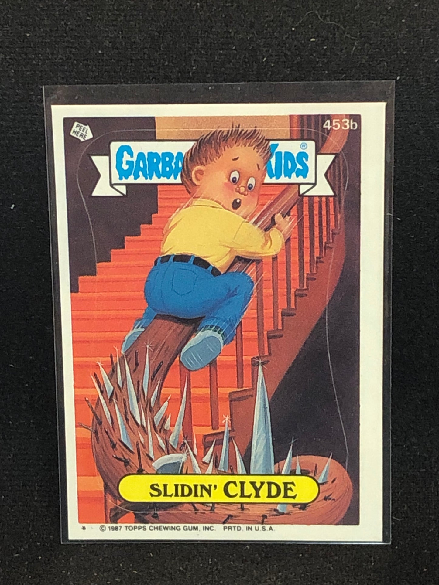 Garbage Pail Kids Original Series 11 (os11) 453b Slidin Clyde