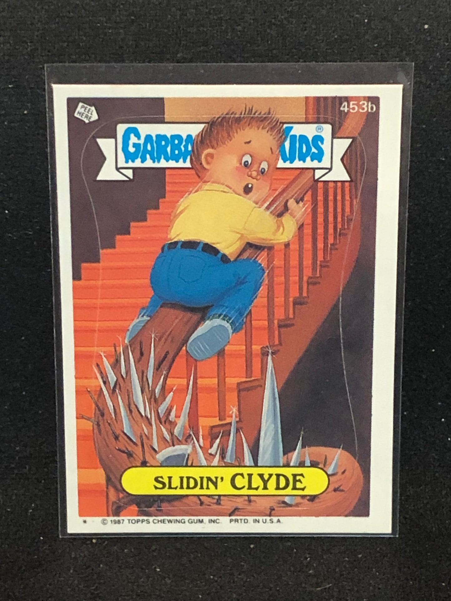 Garbage Pail Kids Original Series 11 (os11) 453b Slidin Clyde