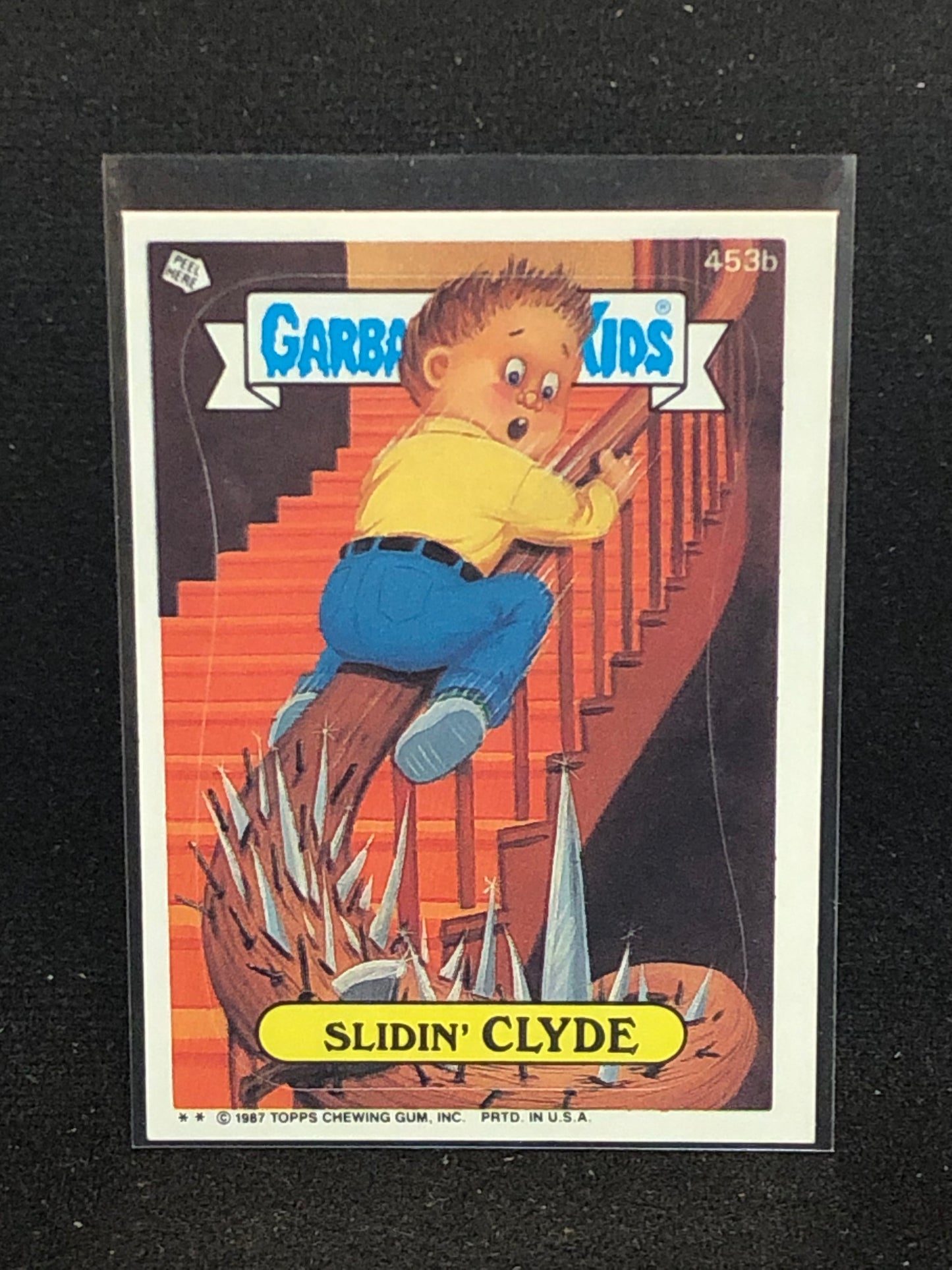 Garbage Pail Kids Original Series 11 (os11) 453b Slidin Clyde