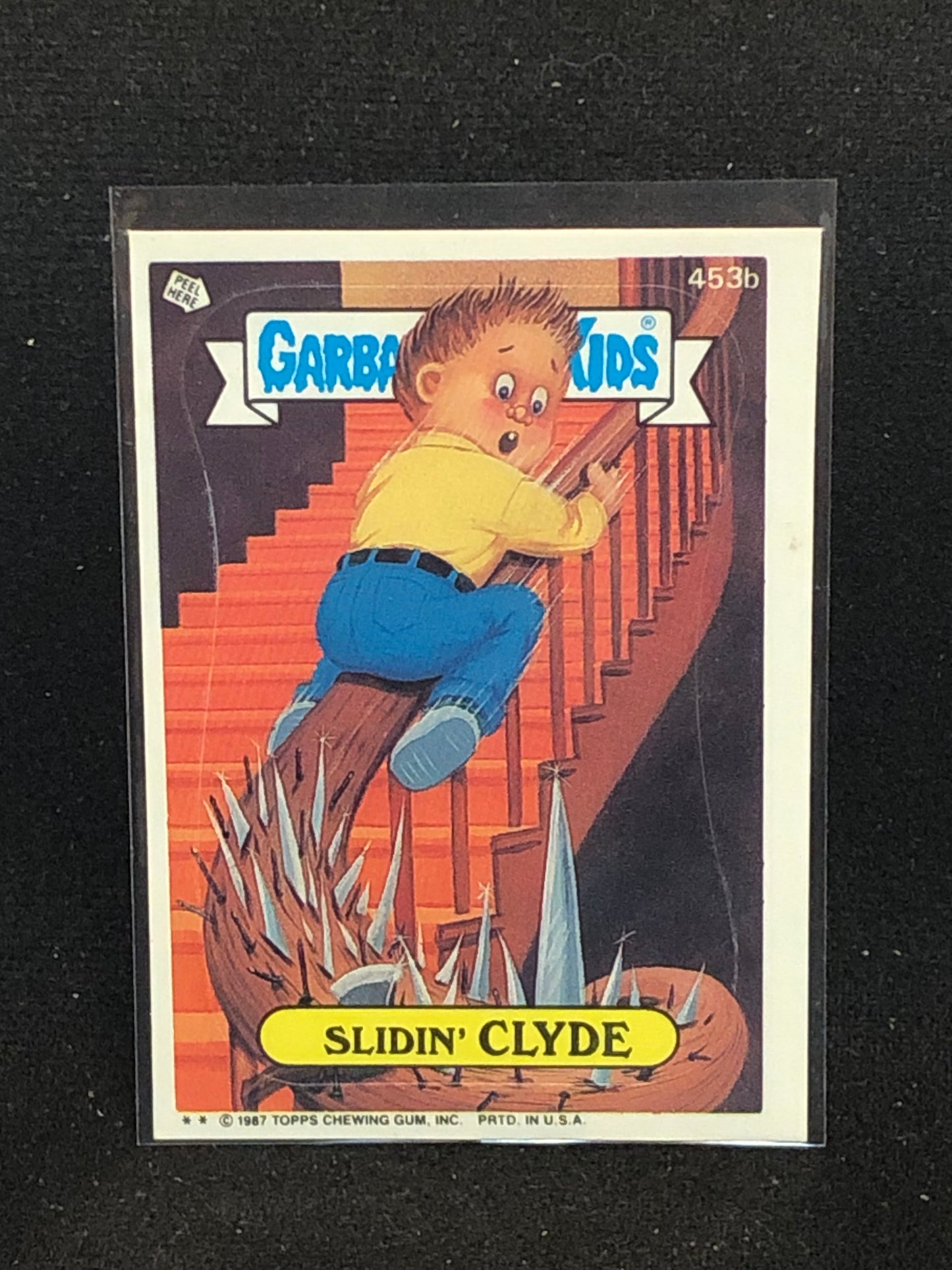 Garbage Pail Kids Original Series 11 (os11) 453b Slidin Clyde