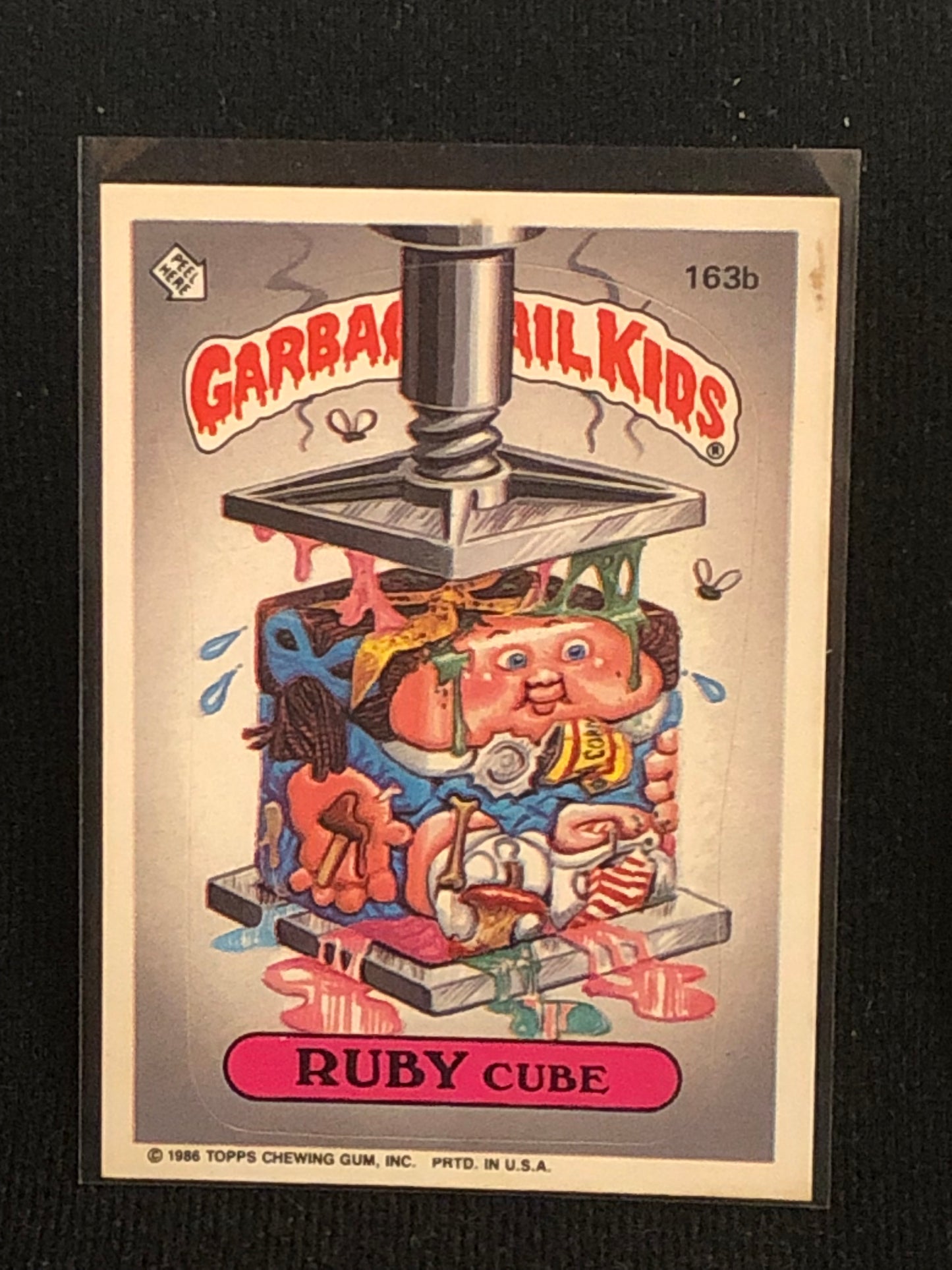 Garbage Pail Kids Original Series 4 (os4) 163b Ruby Cube