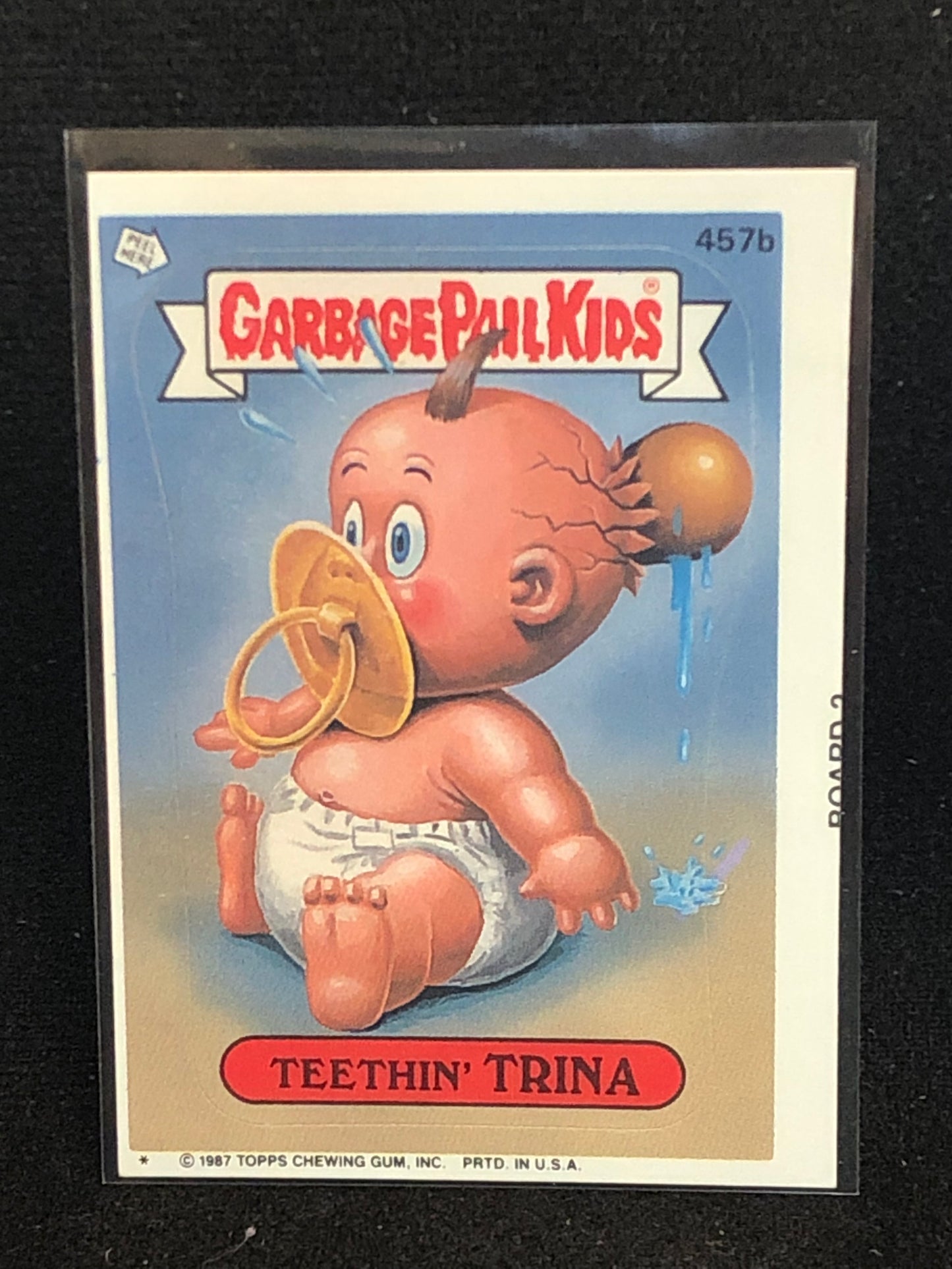 Garbage Pail Kids Original Series 11 (os11) 457b Teethin Trina