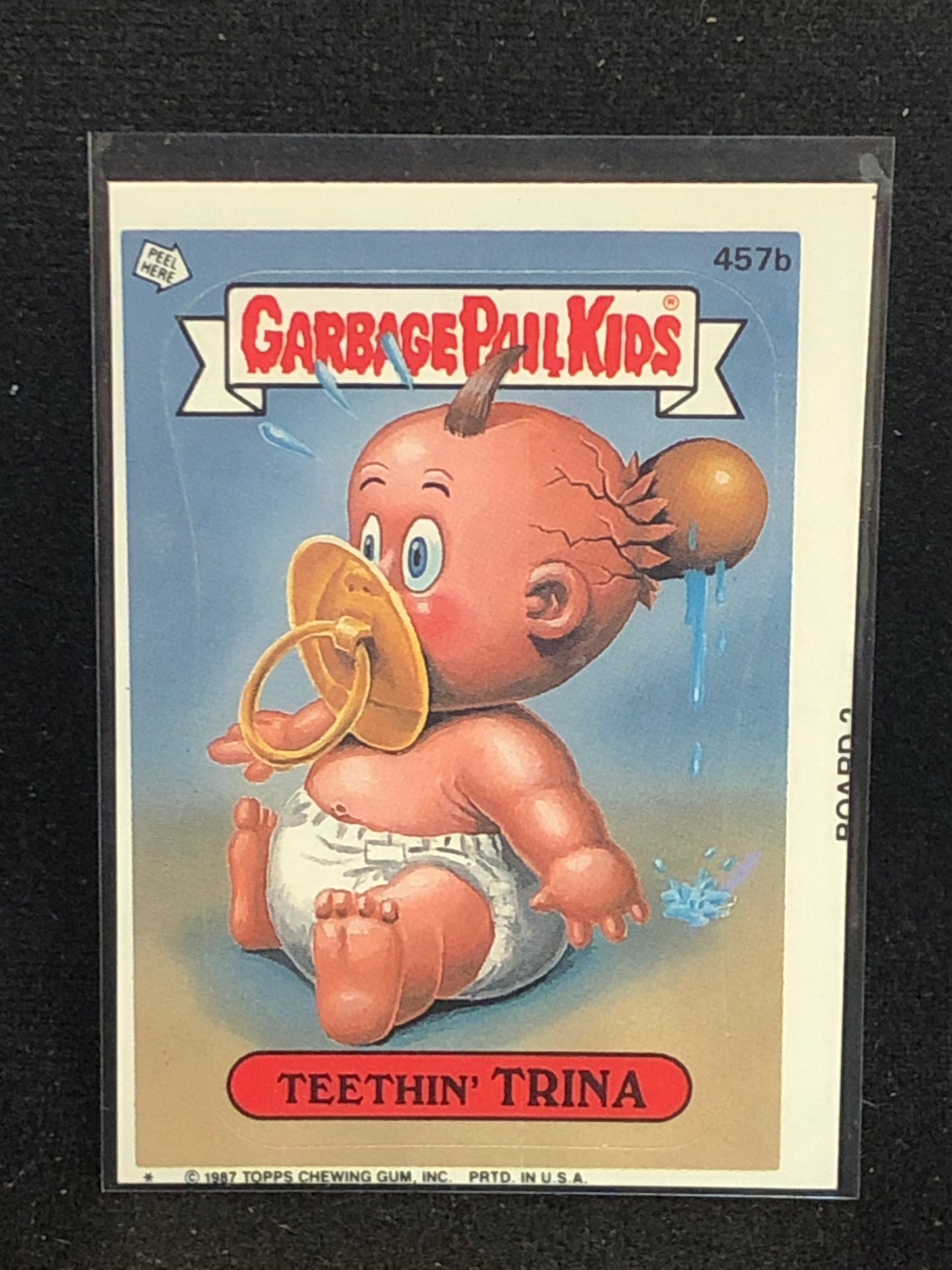 Garbage Pail Kids Original Series 11 (os11) 457b Teethin Trina