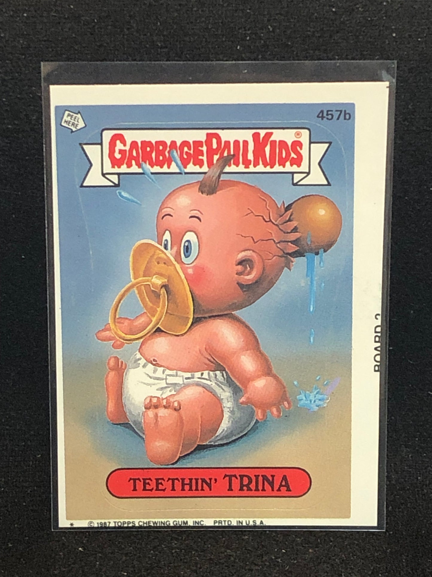 Garbage Pail Kids Original Series 11 (os11) 457b Teethin Trina