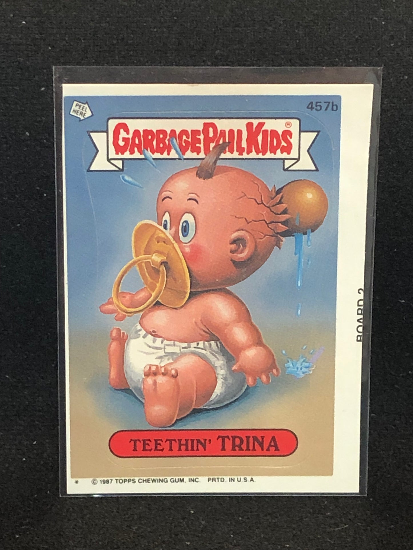 Garbage Pail Kids Original Series 11 (os11) 457b Teethin Trina