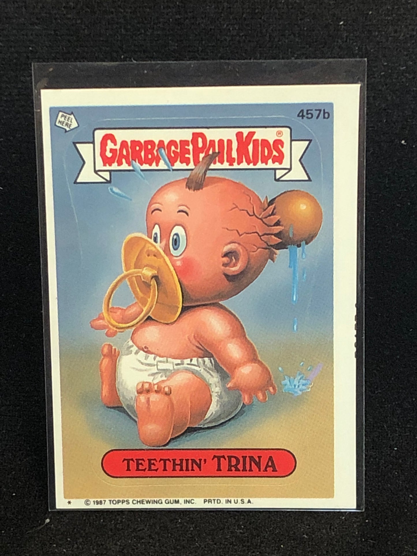 Garbage Pail Kids Original Series 11 (os11) 457b Teethin Trina