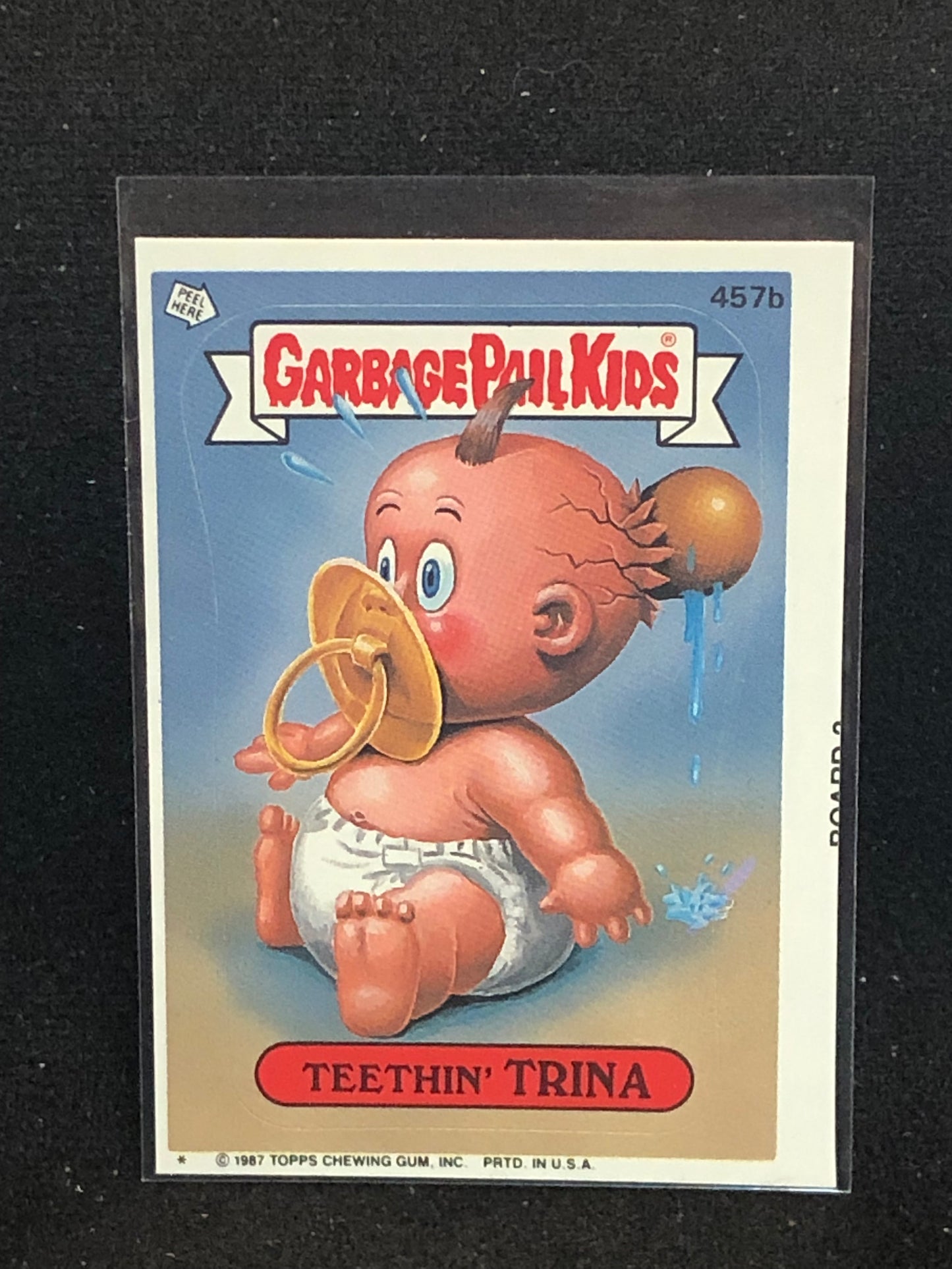 Garbage Pail Kids Original Series 11 (os11) 457b Teethin Trina
