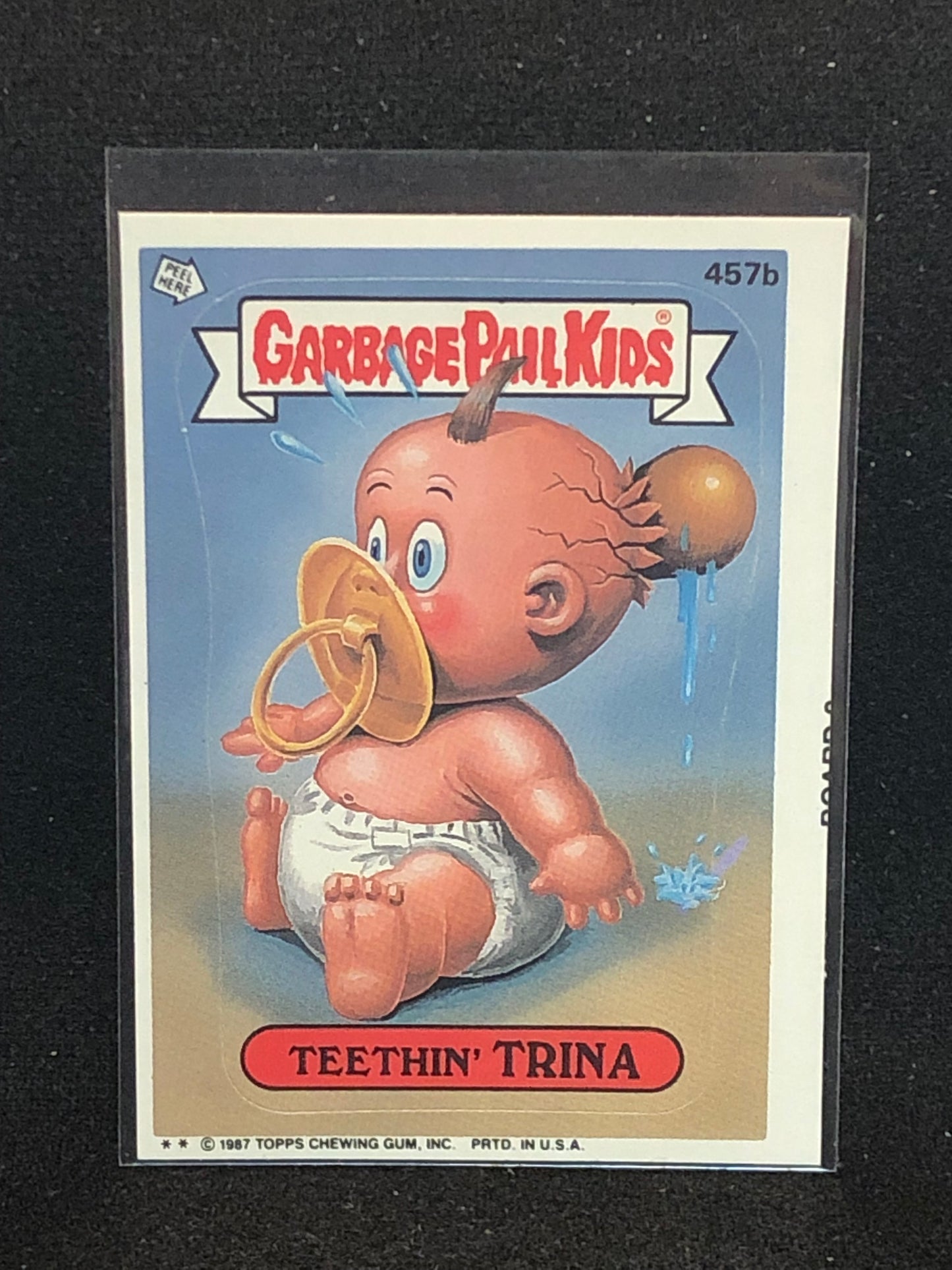 Garbage Pail Kids Original Series 11 (os11) 457b Teethin Trina