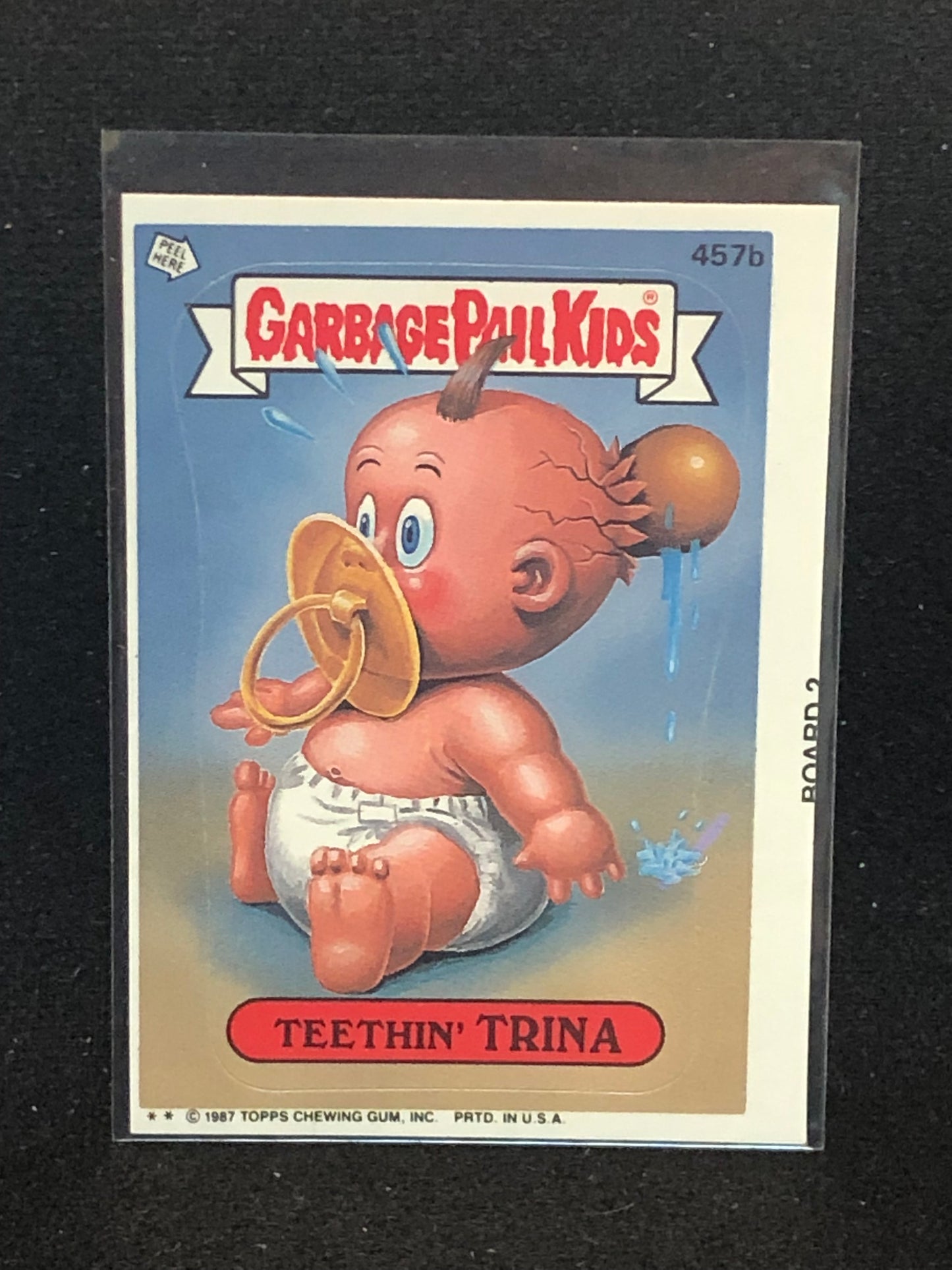 Garbage Pail Kids Original Series 11 (os11) 457b Teethin Trina