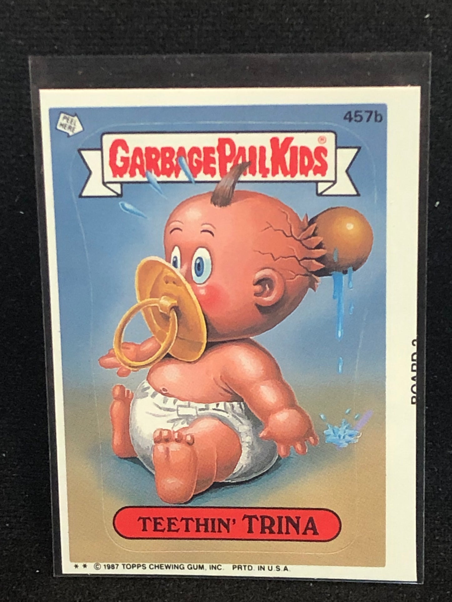 Garbage Pail Kids Original Series 11 (os11) 457b Teethin Trina