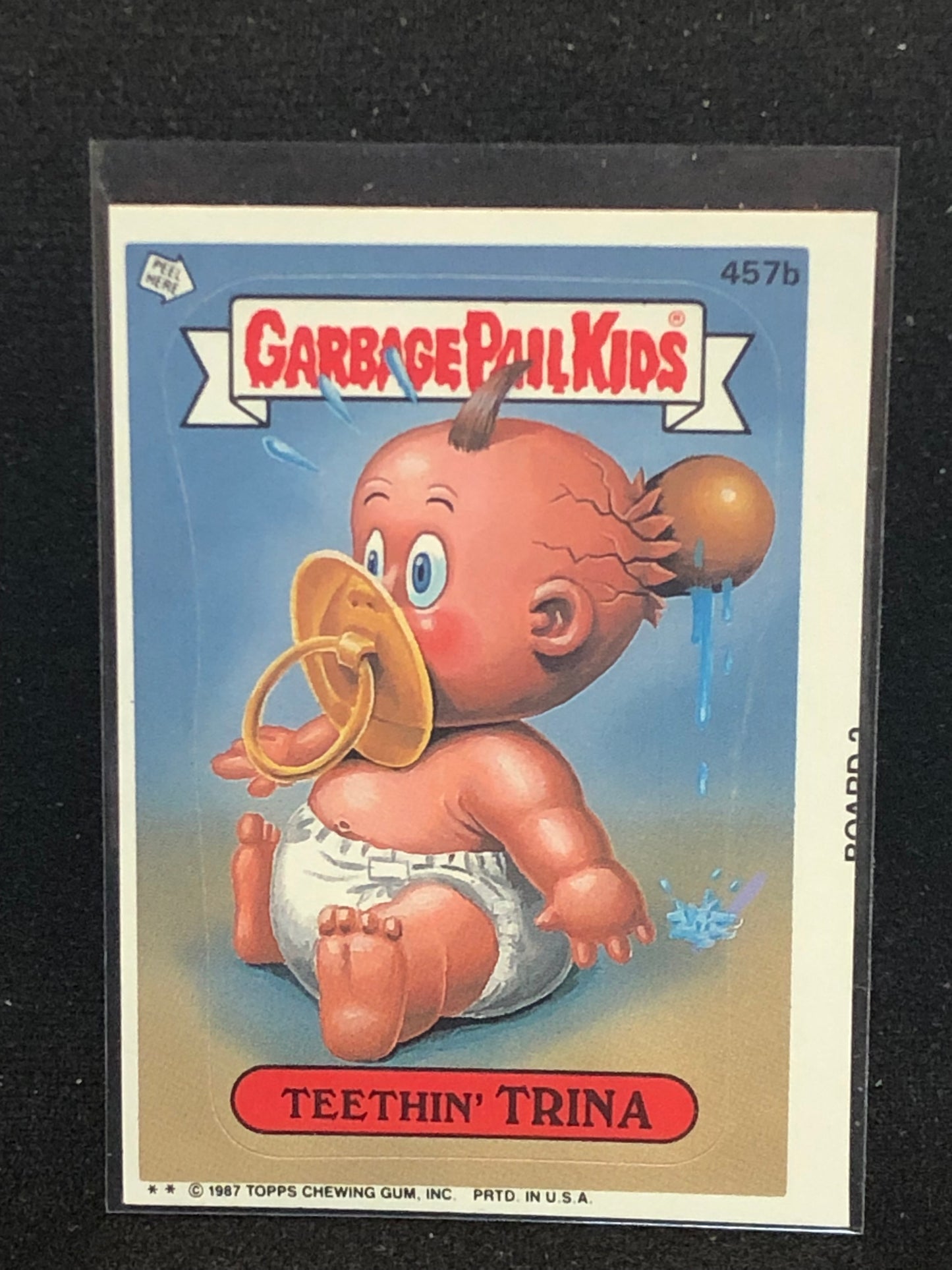 Garbage Pail Kids Original Series 11 (os11) 457b Teethin Trina