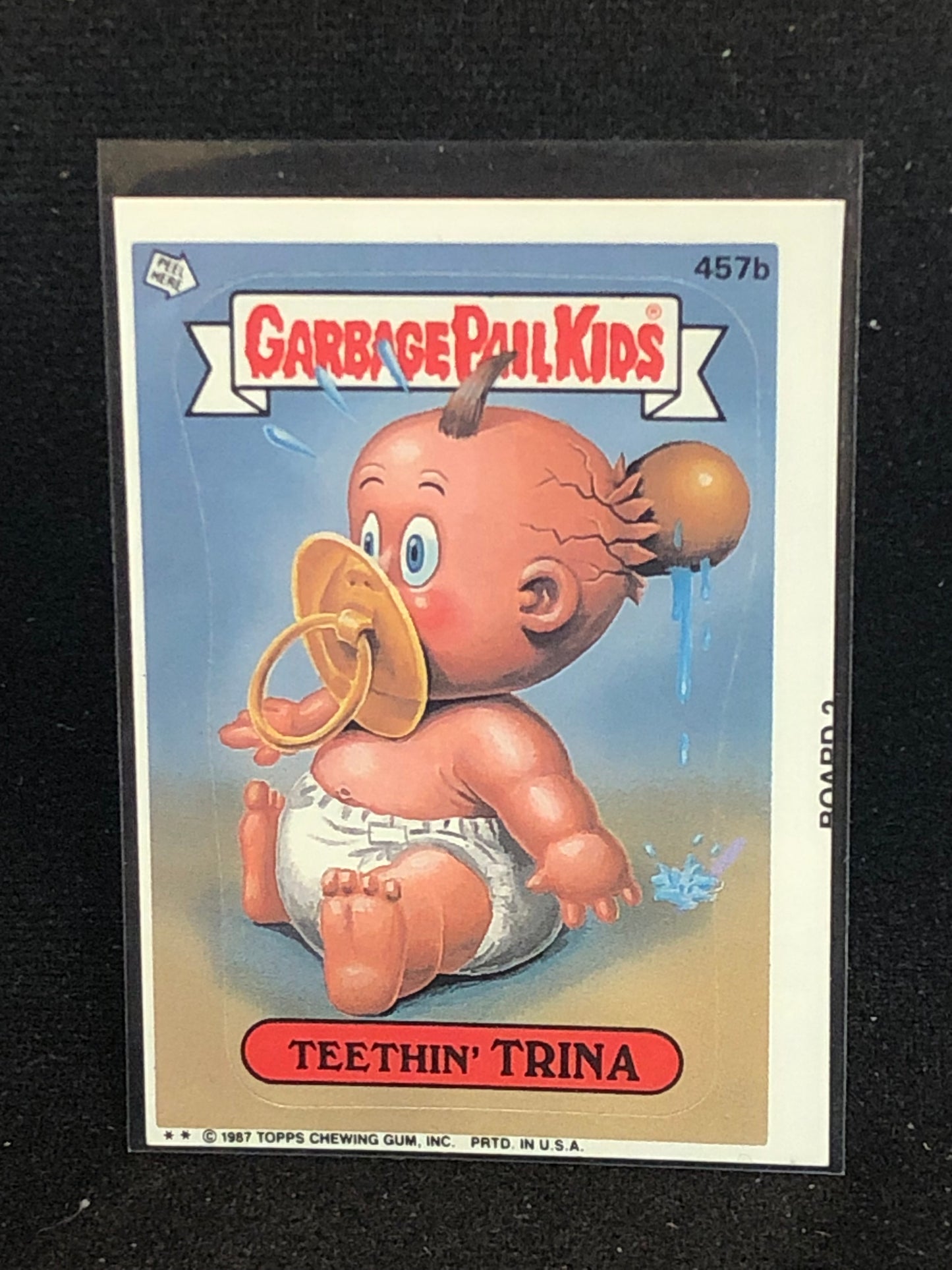 Garbage Pail Kids Original Series 11 (os11) 457b Teethin Trina