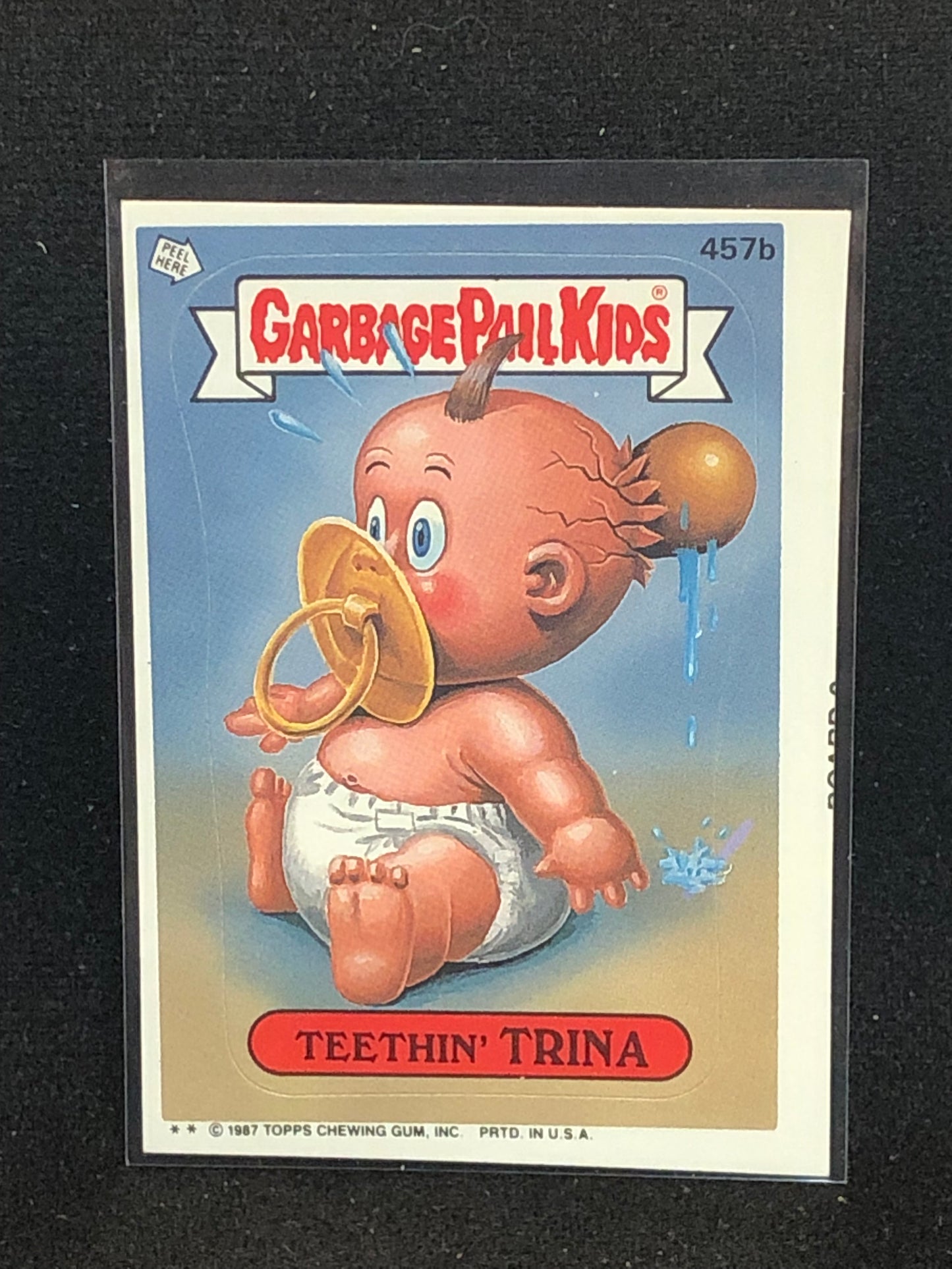 Garbage Pail Kids Original Series 11 (os11) 457b Teethin Trina