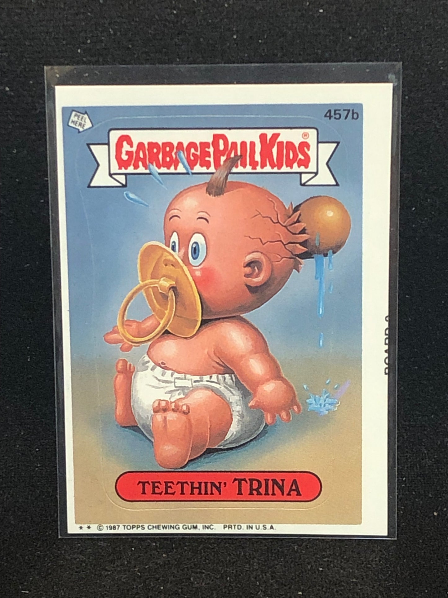 Garbage Pail Kids Original Series 11 (os11) 457b Teethin Trina