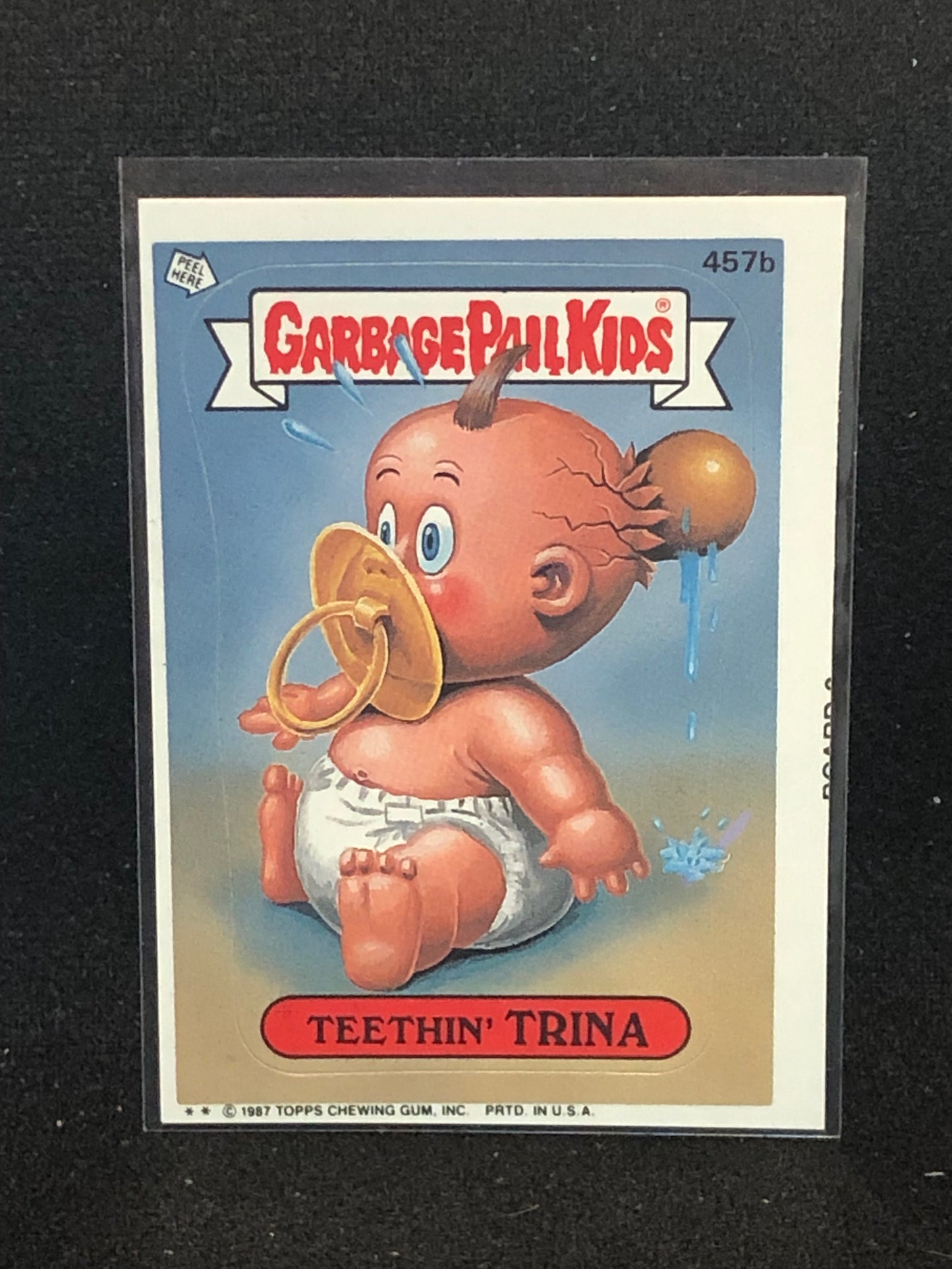 Garbage Pail Kids Original Series 11 (os11) 457b Teethin Trina