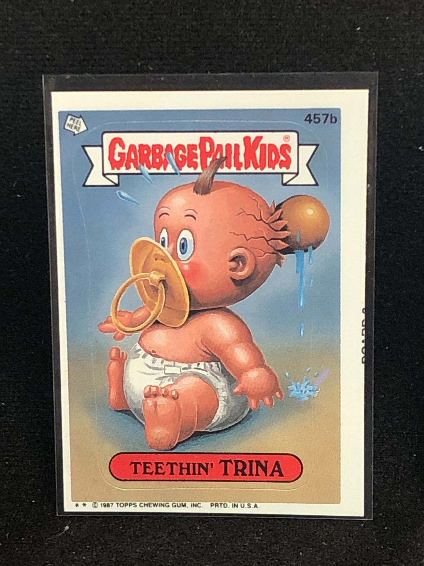 Garbage Pail Kids Original Series 11 (os11) 457b Teethin Trina