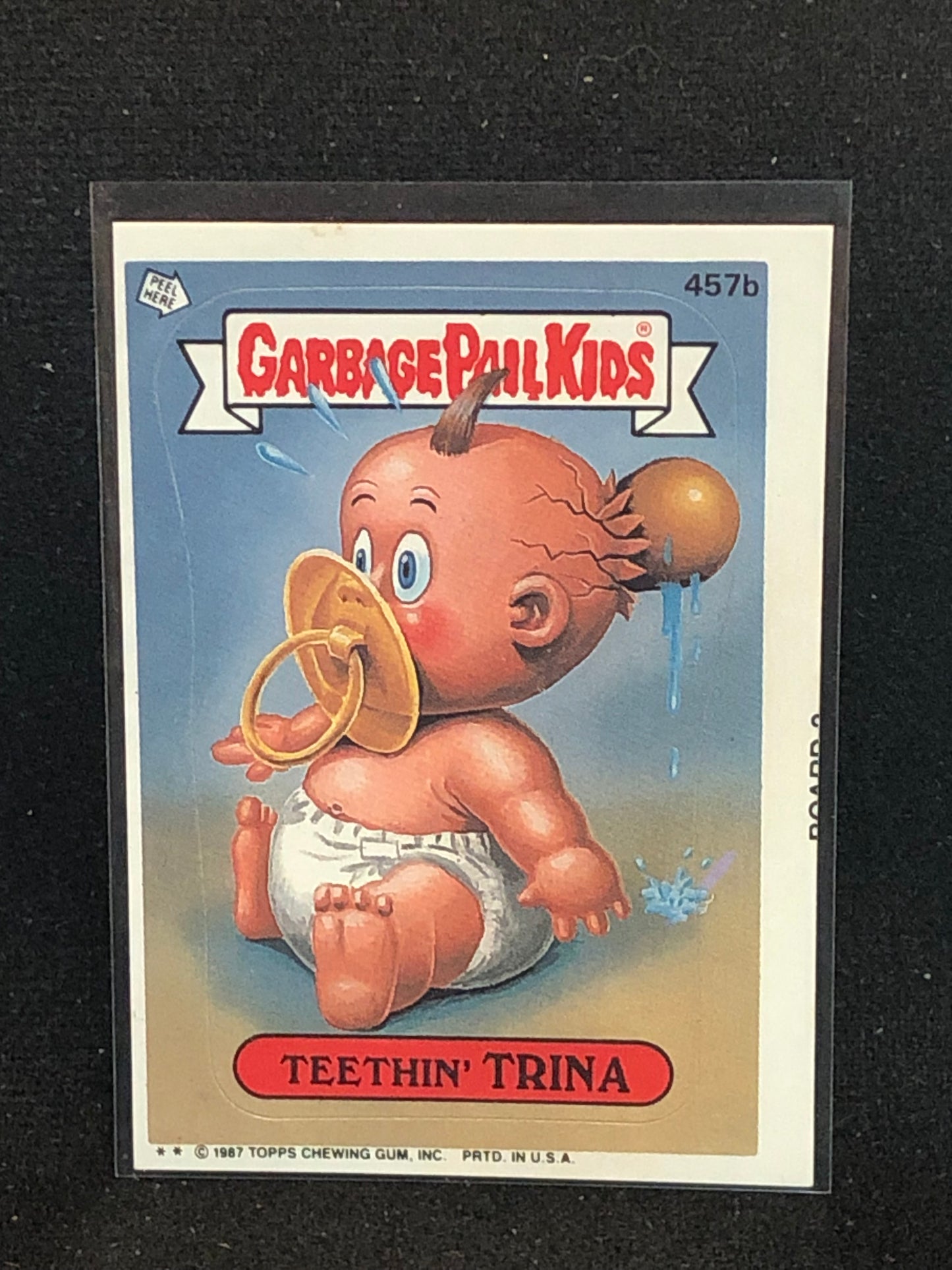 Garbage Pail Kids Original Series 11 (os11) 457b Teethin Trina