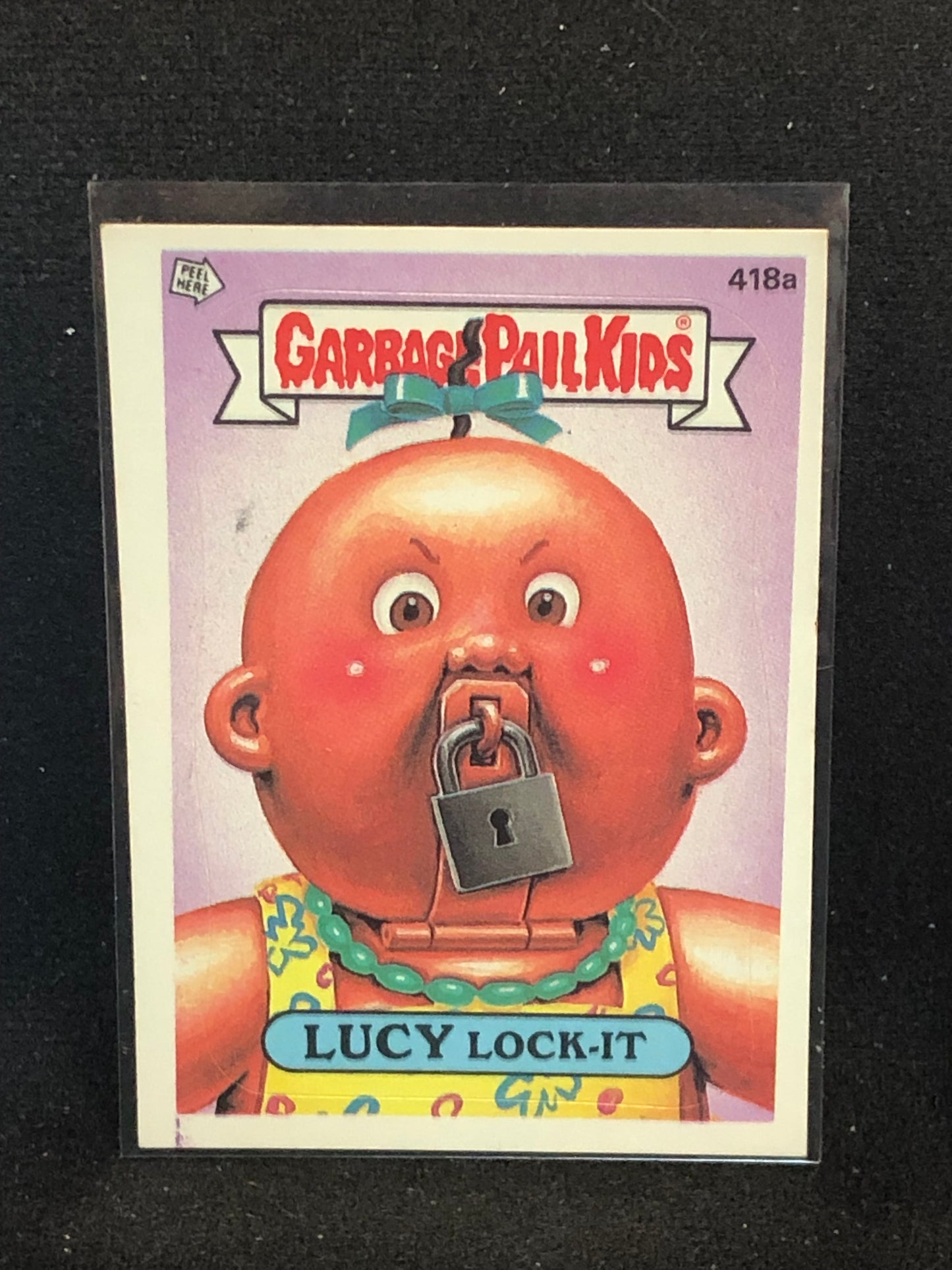 Garbage Pail Kids Original Series 11 (os11) 418a Lucy Lock It