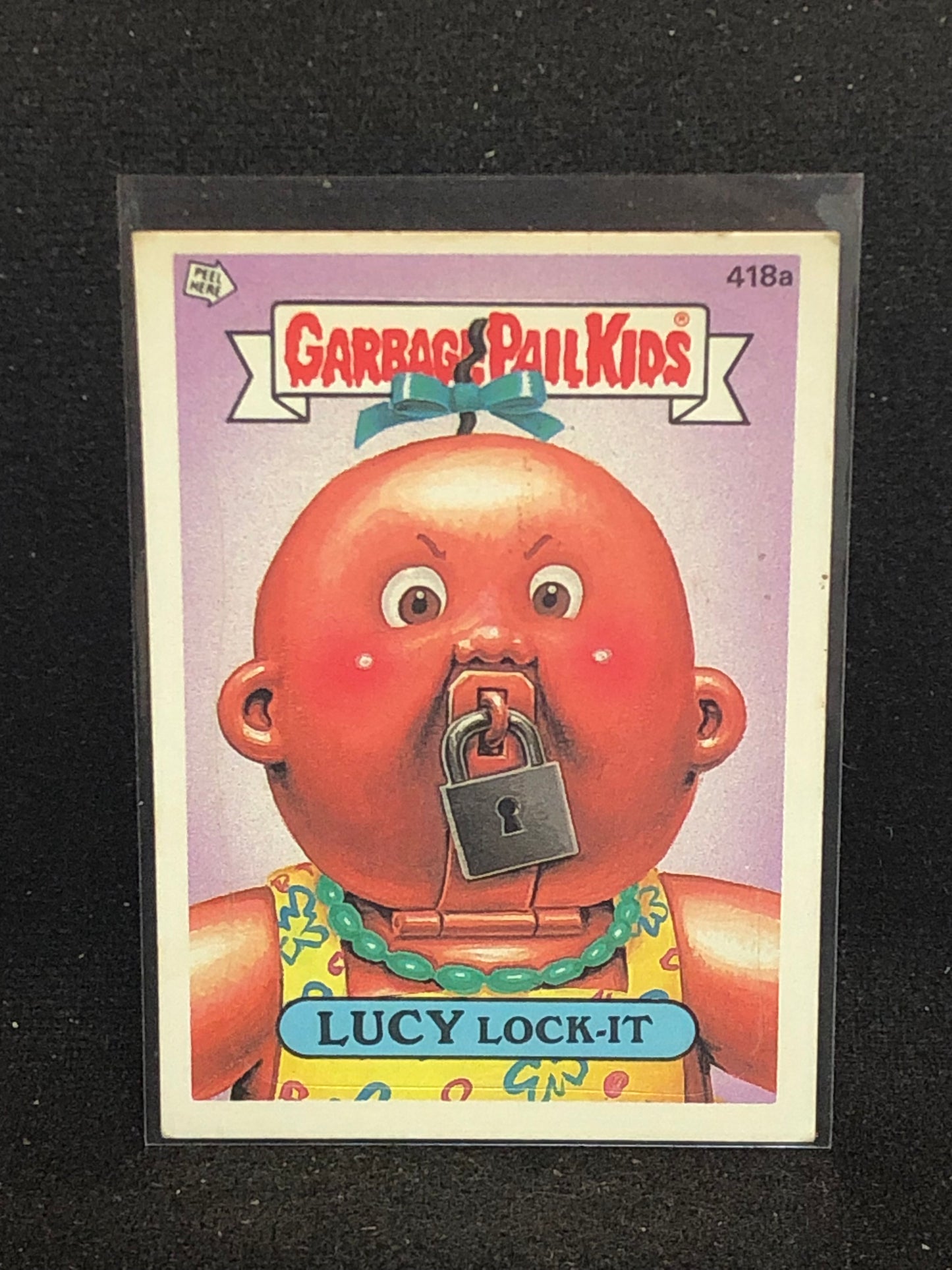 Garbage Pail Kids Original Series 11 (os11) 418a Lucy Lock It