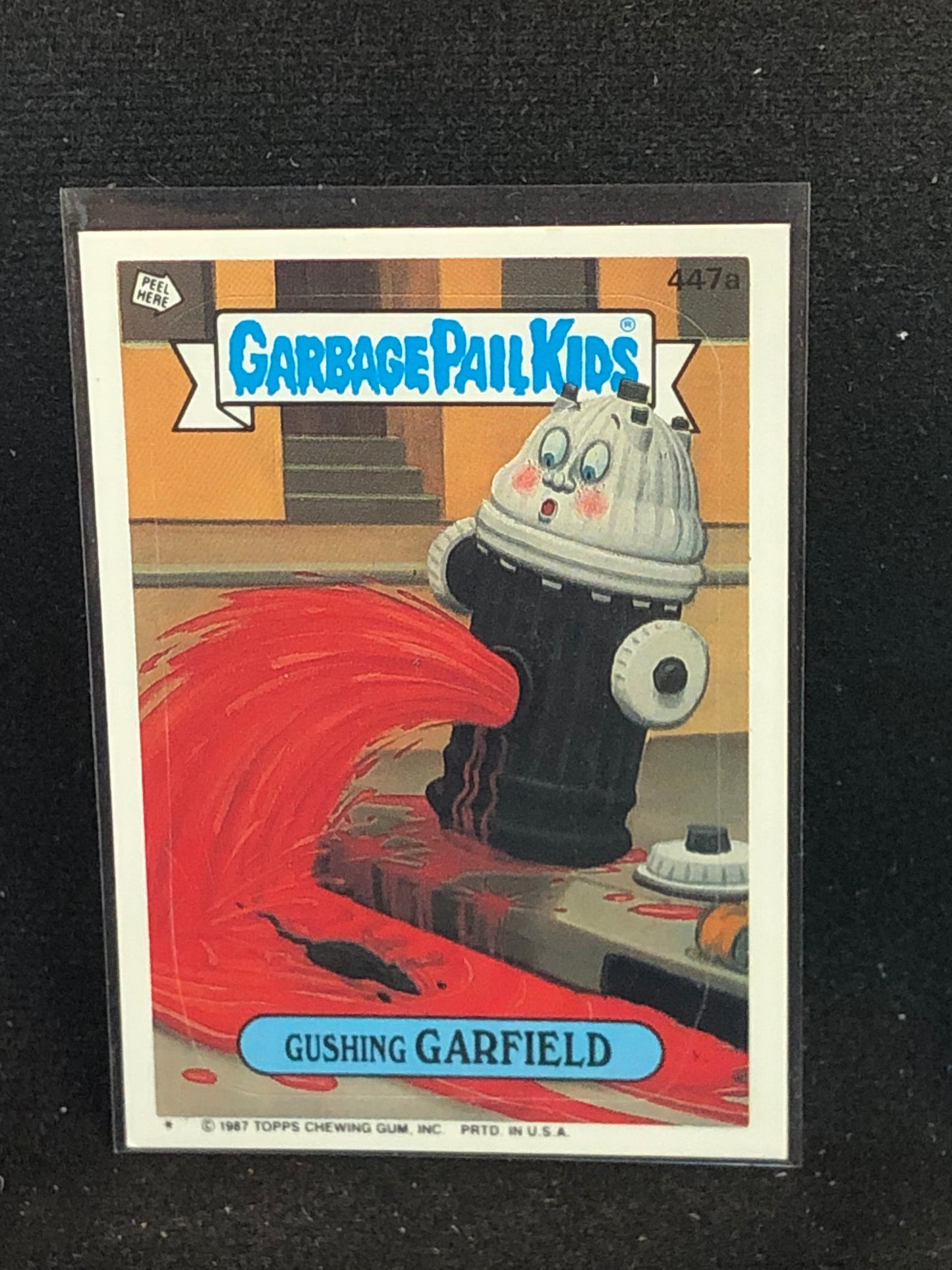 Garbage Pail Kids Original Series 11 (os11) 447a Gushing Garfield