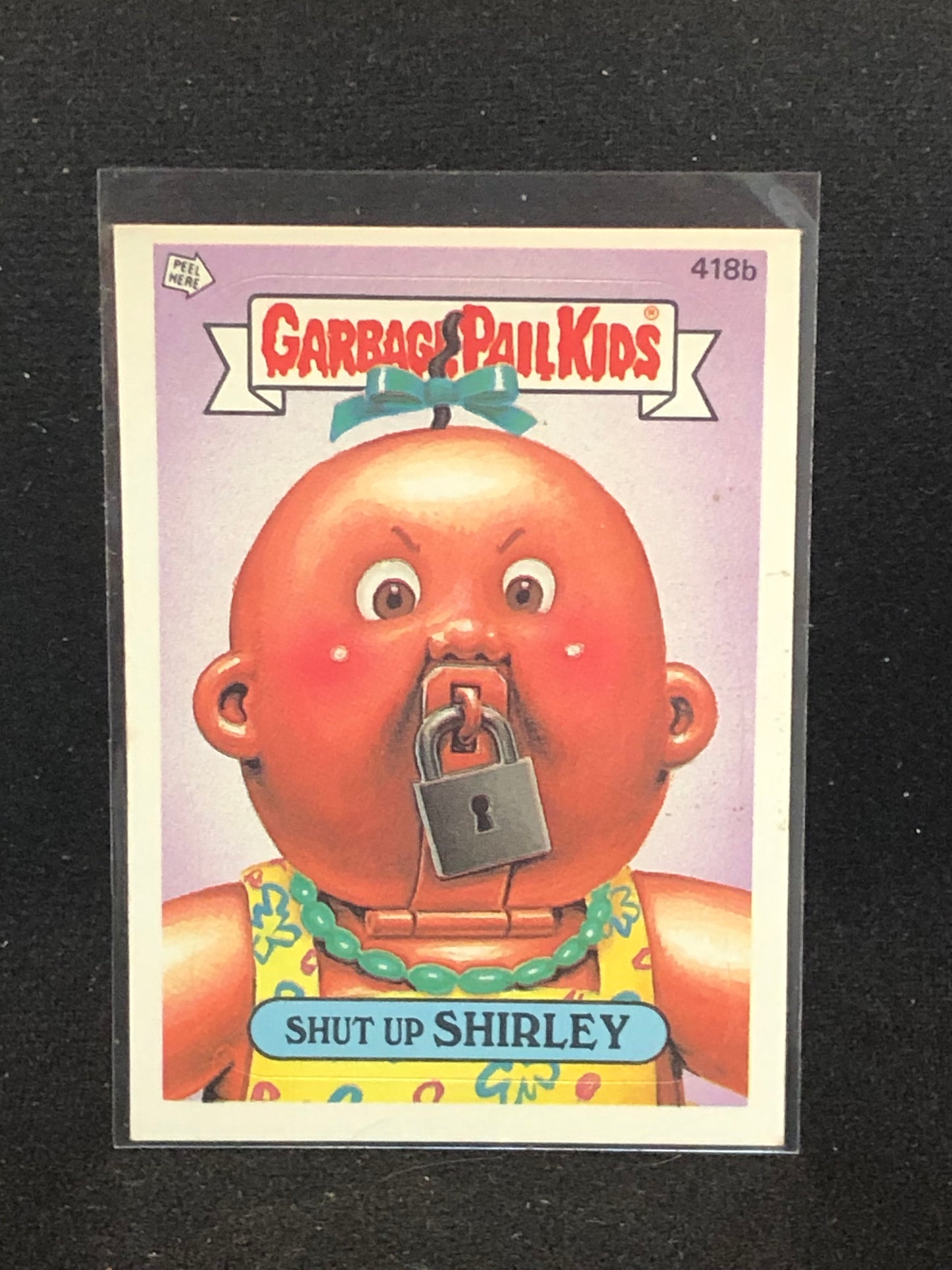 Garbage Pail Kids Original Series 11 (os11) 418b Shut Up Shirley