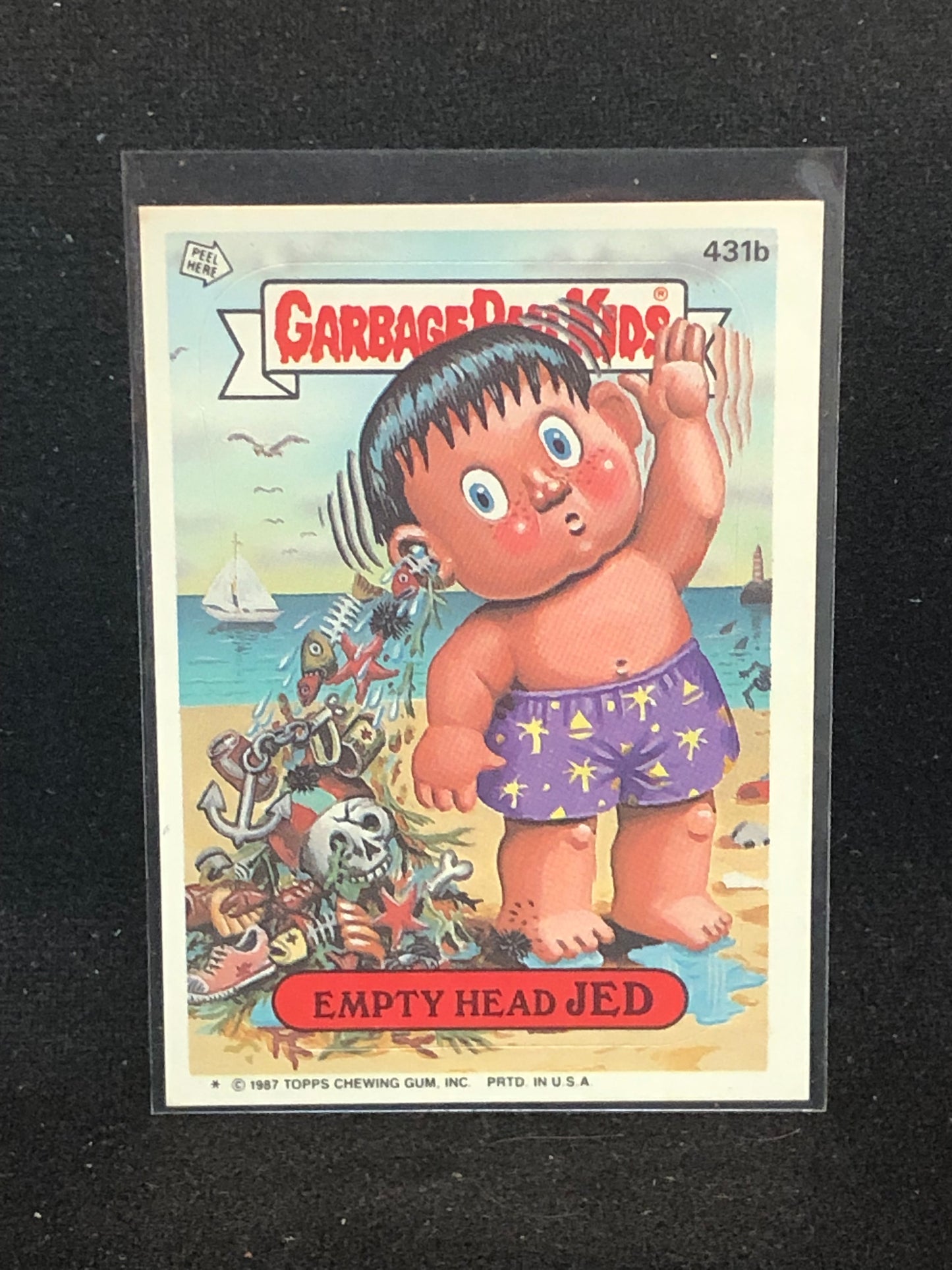 Garbage Pail Kids Original Series 11 (os11) 431b Empty Head Jed