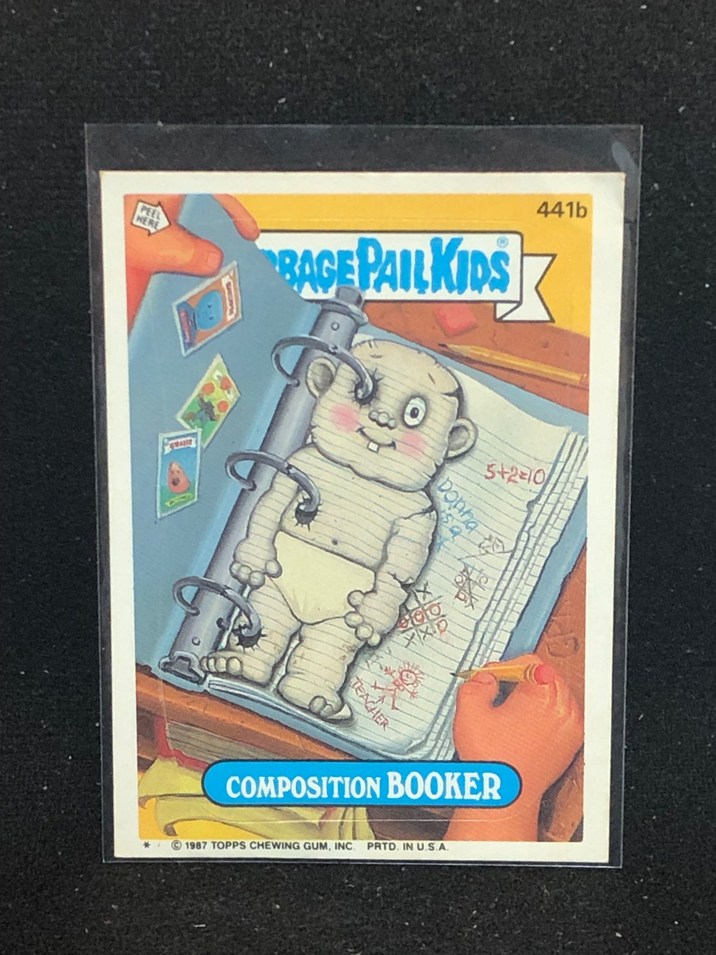 Garbage Pail Kids Original Series 11 (os11) 441b Composition Booker
