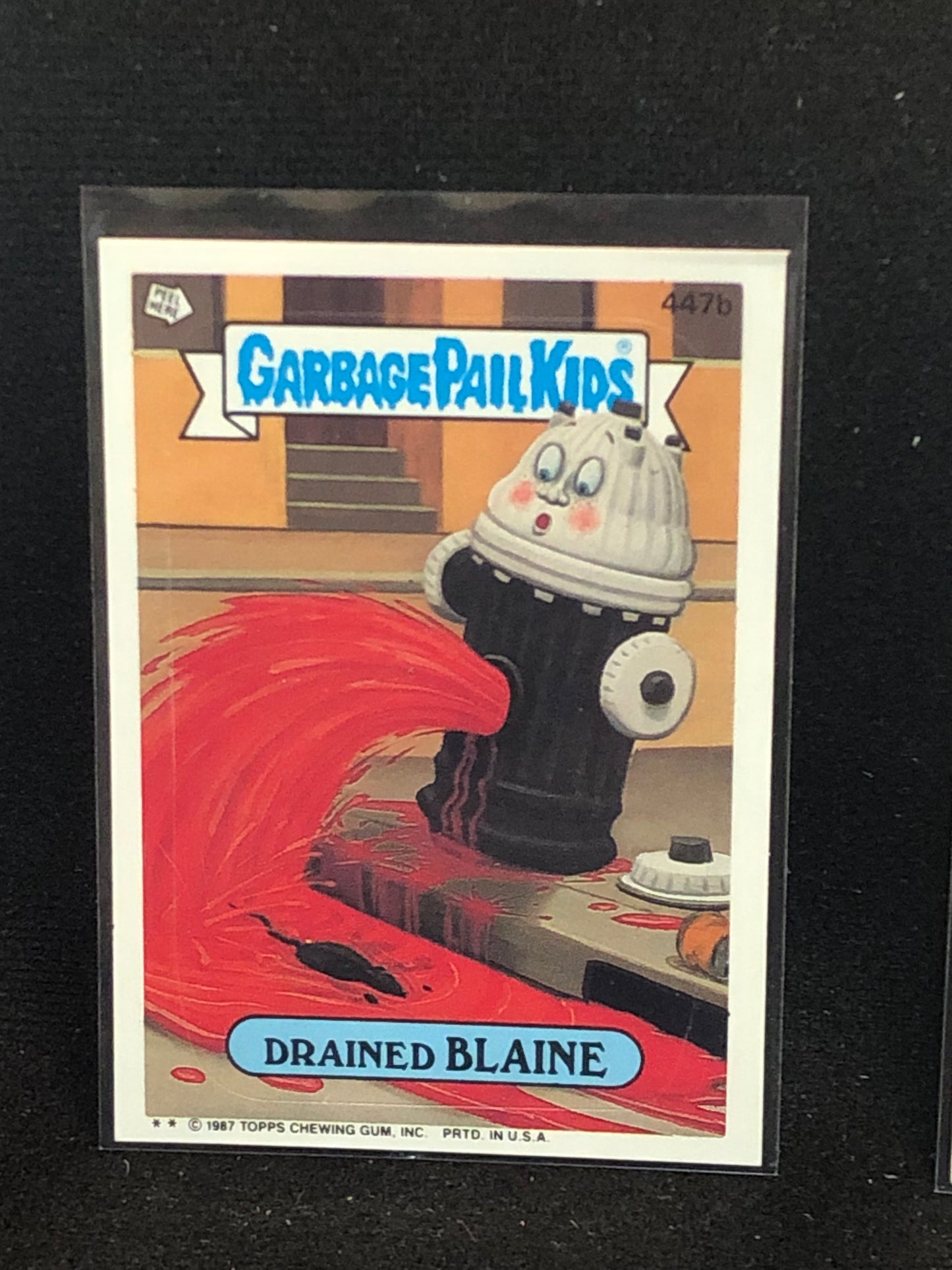Garbage Pail Kids Original Series 11 (os11) 447b Drained Blaine