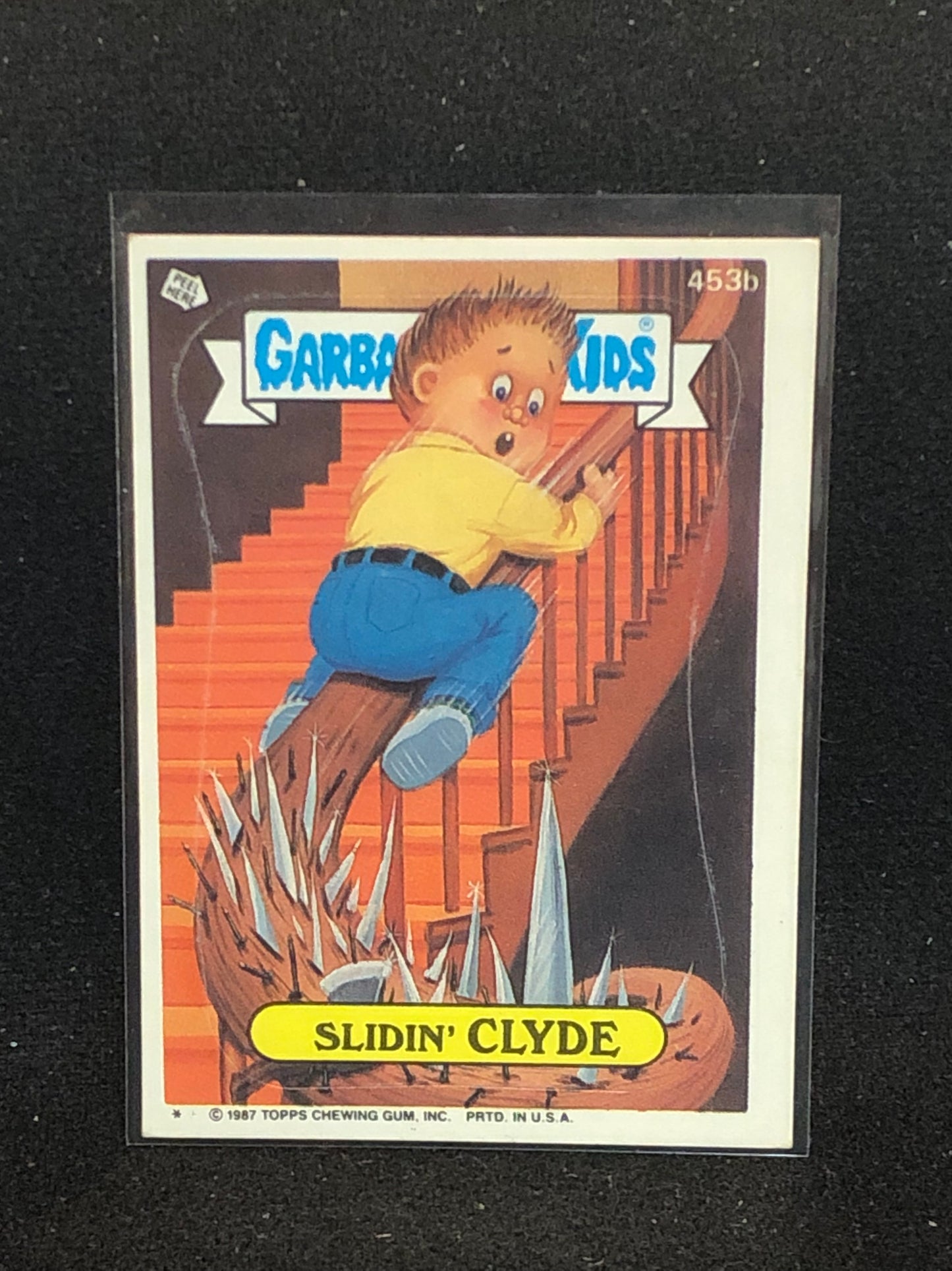 Garbage Pail Kids Original Series 11 (os11) 453b Slidin Clyde